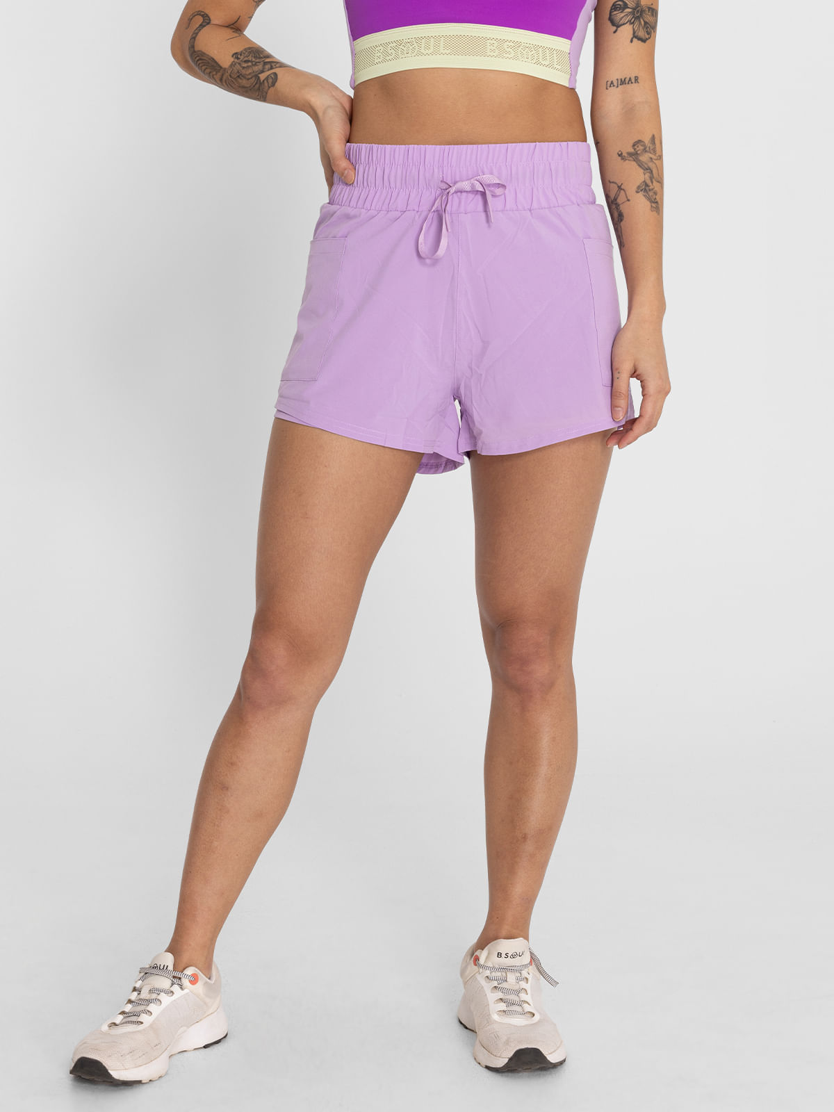 Calza Short Mujer W/Inn Leg Aura Lila Bsoul