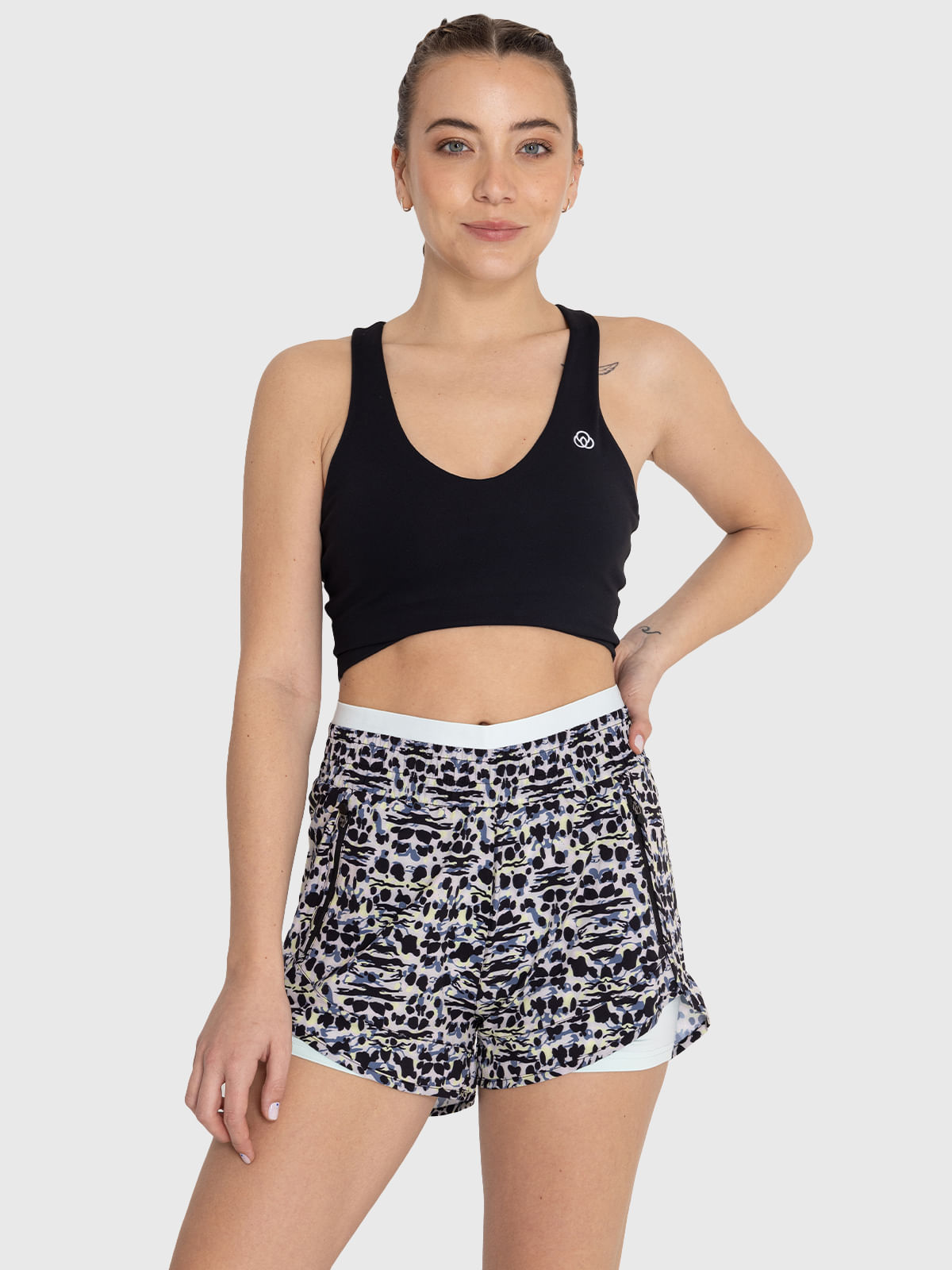 Peto Mujer Crop Top Diana Negro Bsoul