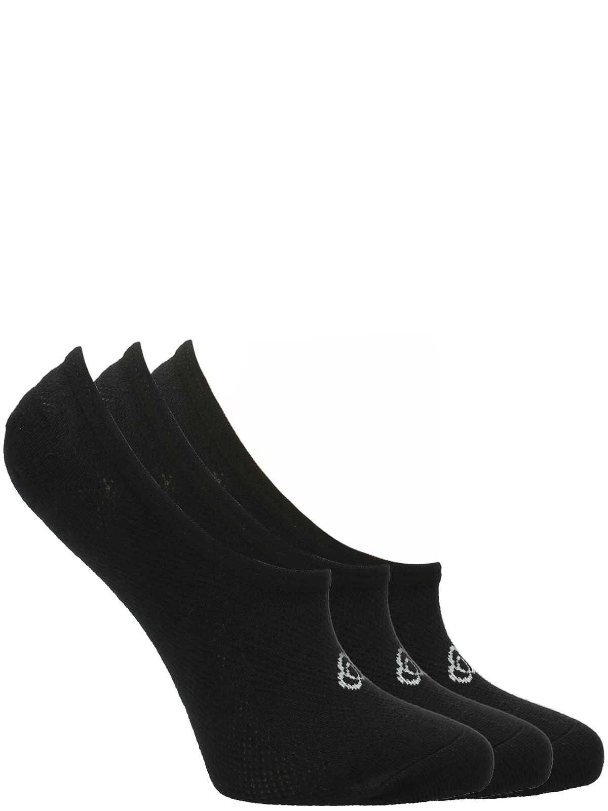 Calcetines Mujer 3 Pack No Show  Negro