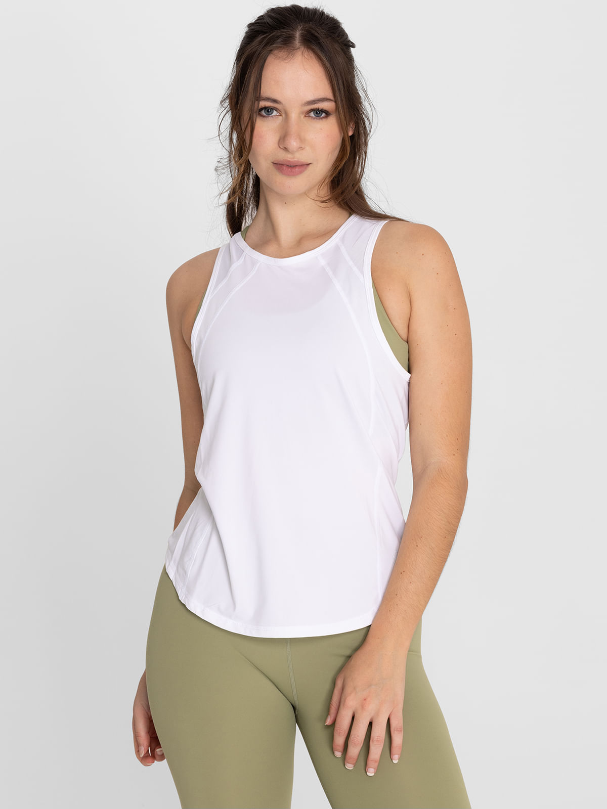 Polera Mujer Tank Court Blanco Bsoul