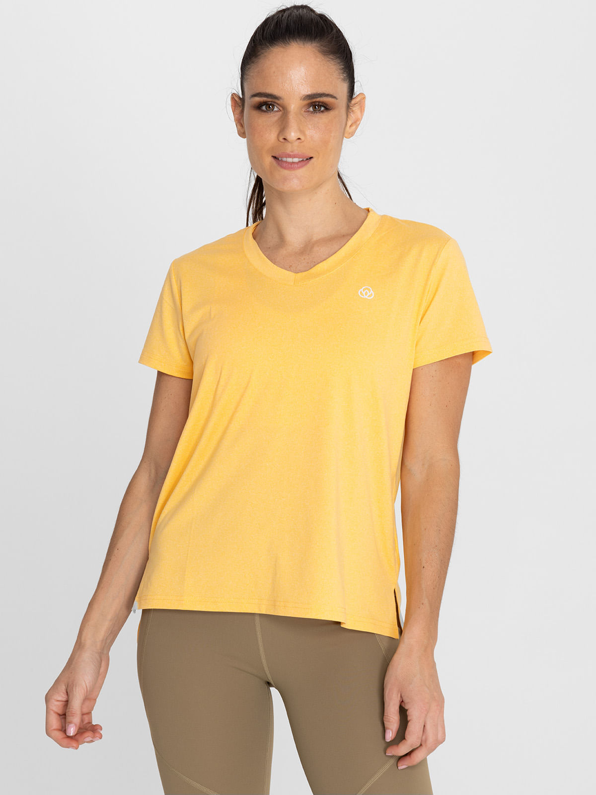 Polera Mujer V Neck Naranjo Bsoul