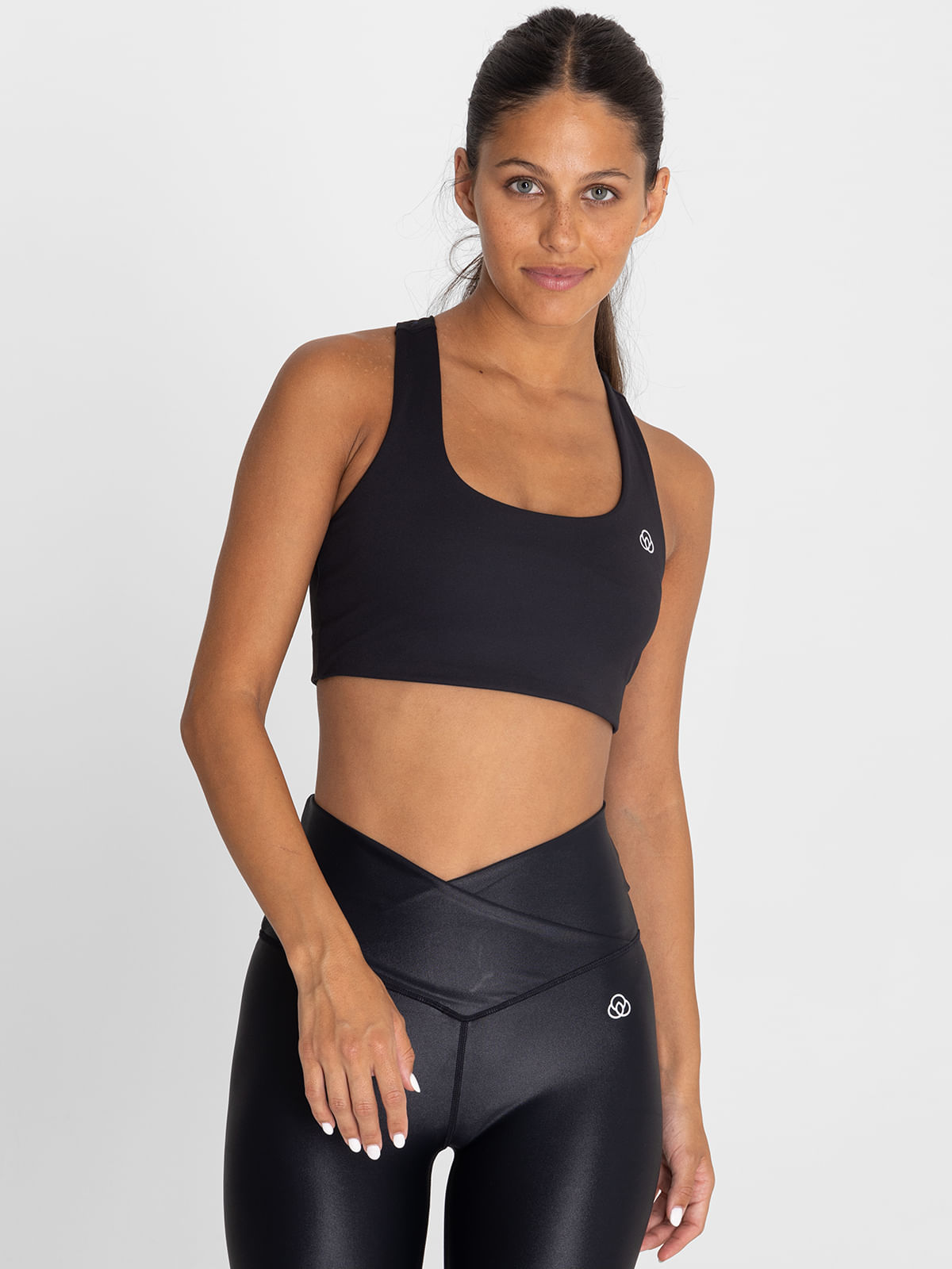 Peto Mujer Racer Back Bra Negro Bsoul