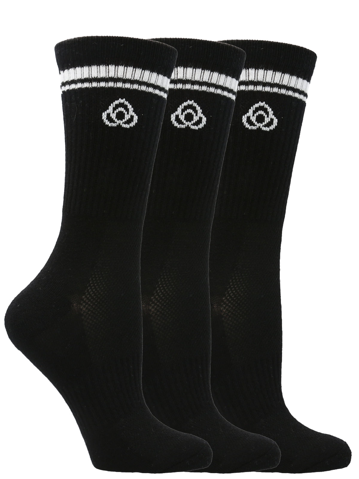 Calcetines  3 Pack Hombre Crew Cut Pro Negro Bsoul