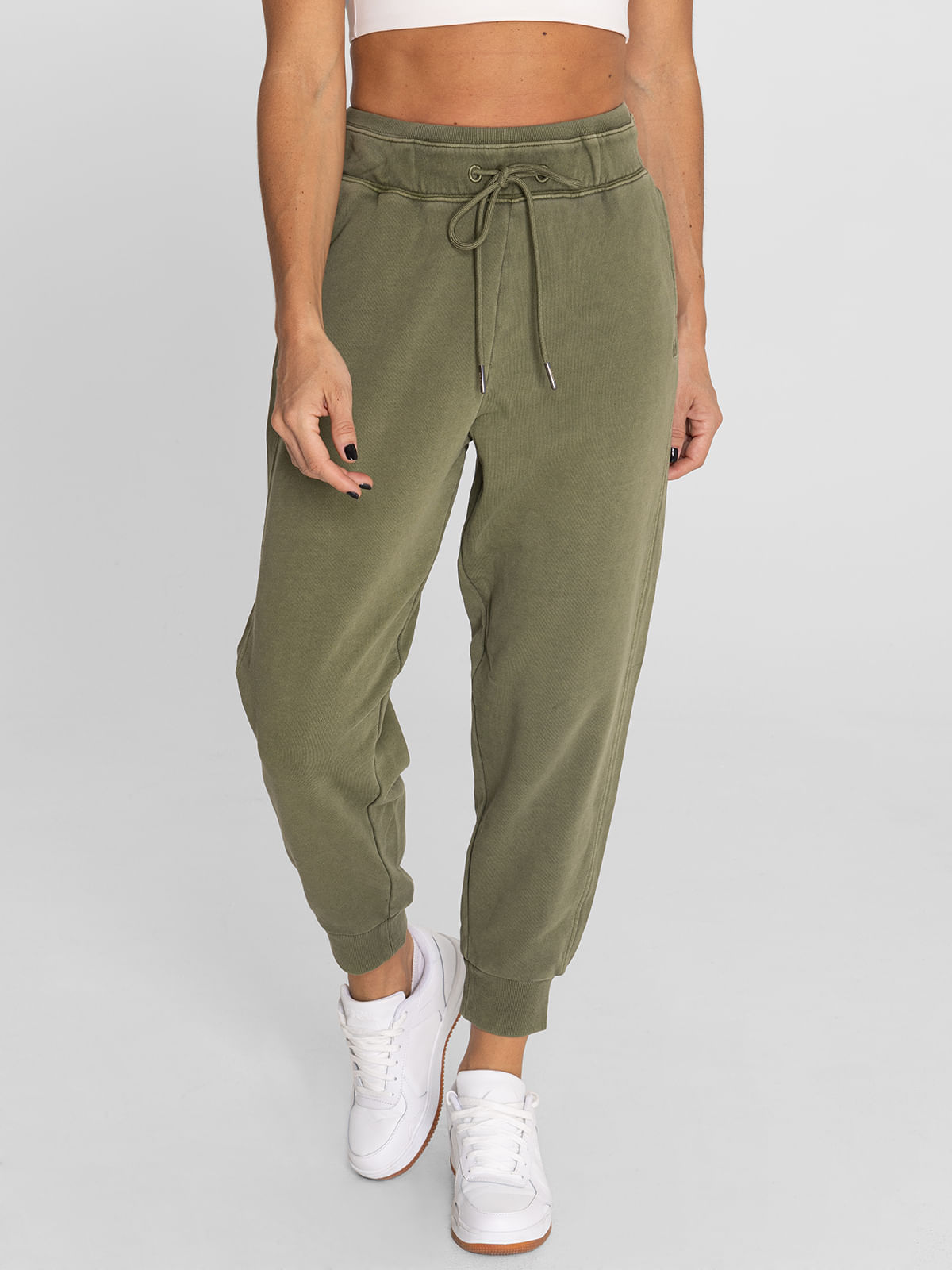 Pantalón Mujer Creta Verde Musgo Bsoul