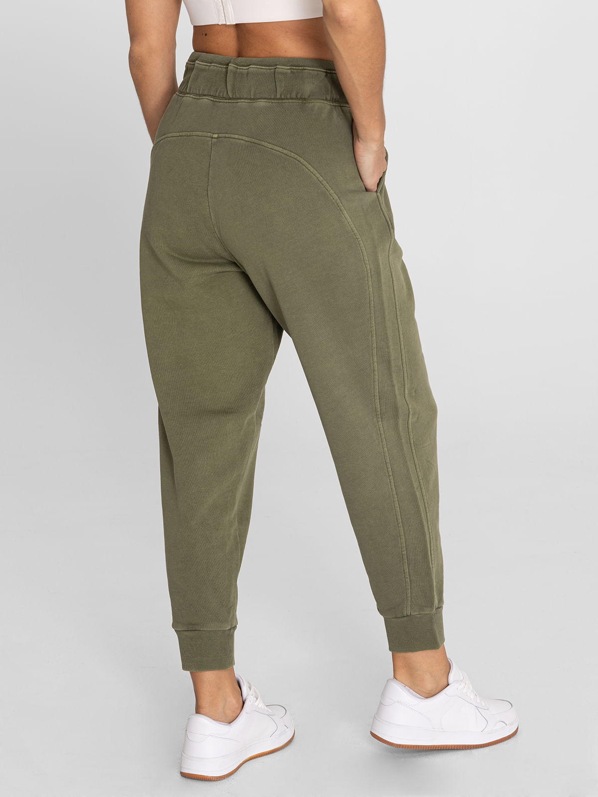 Pantalón Mujer Creta Verde Musgo Bsoul