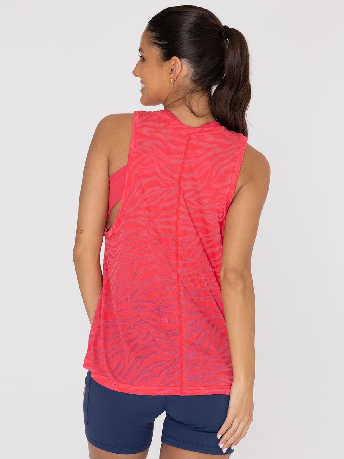 Polera Mujer Zebra Tank II Fucsia BSoul