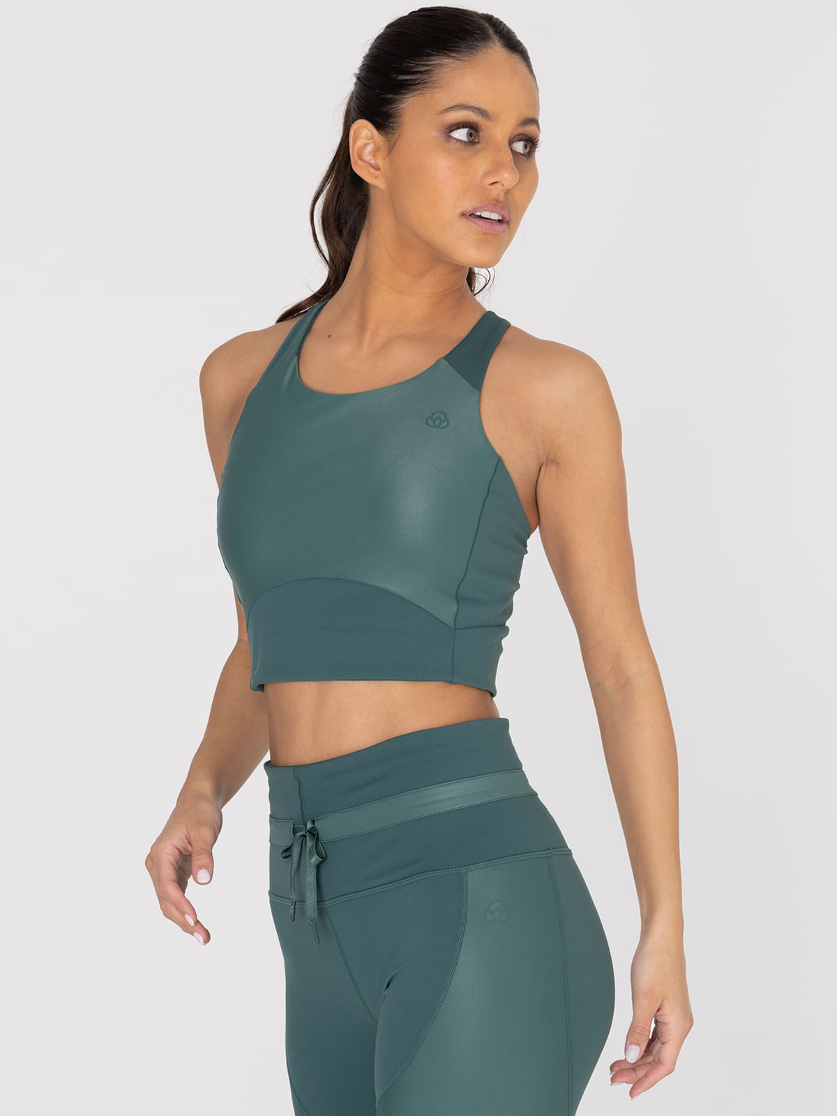 Crop Top Mujer Elia Verde  Bsoul