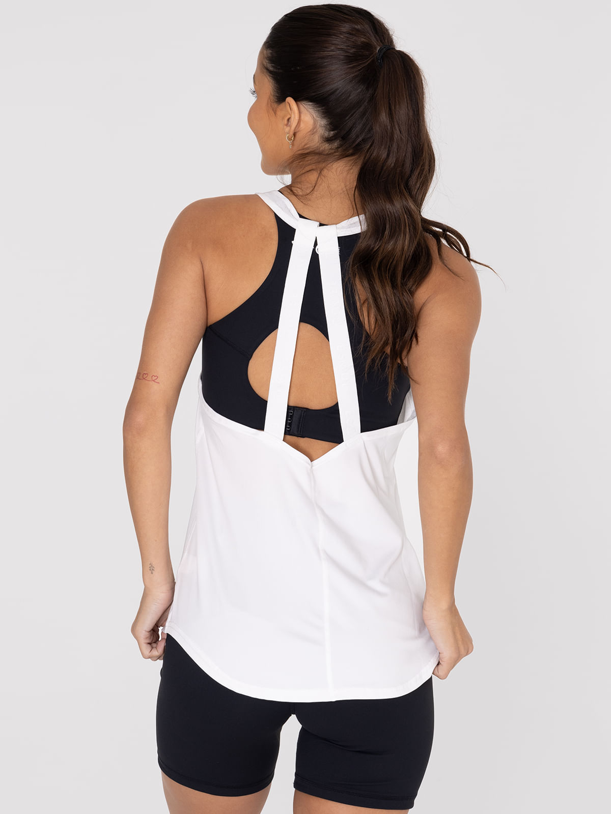 Polera SM Mujer Training Tank Blanco Bsoul