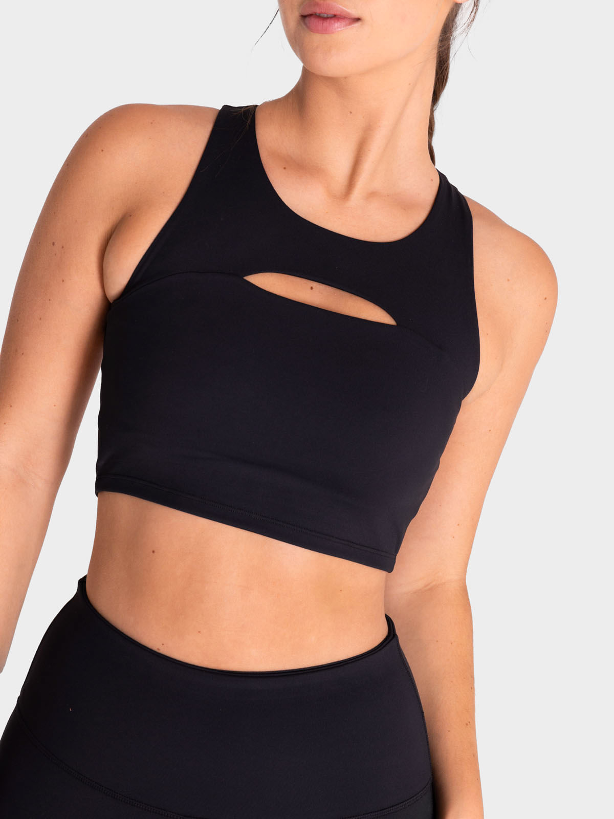 Peto Mujer Crop Aura Negro Bsoul