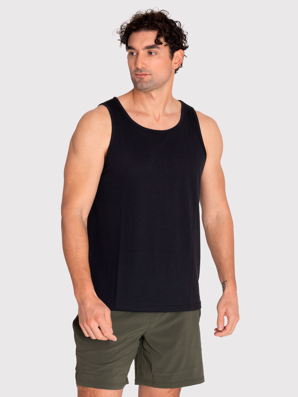 Polera Hombre Training Vest Negro Bsoul