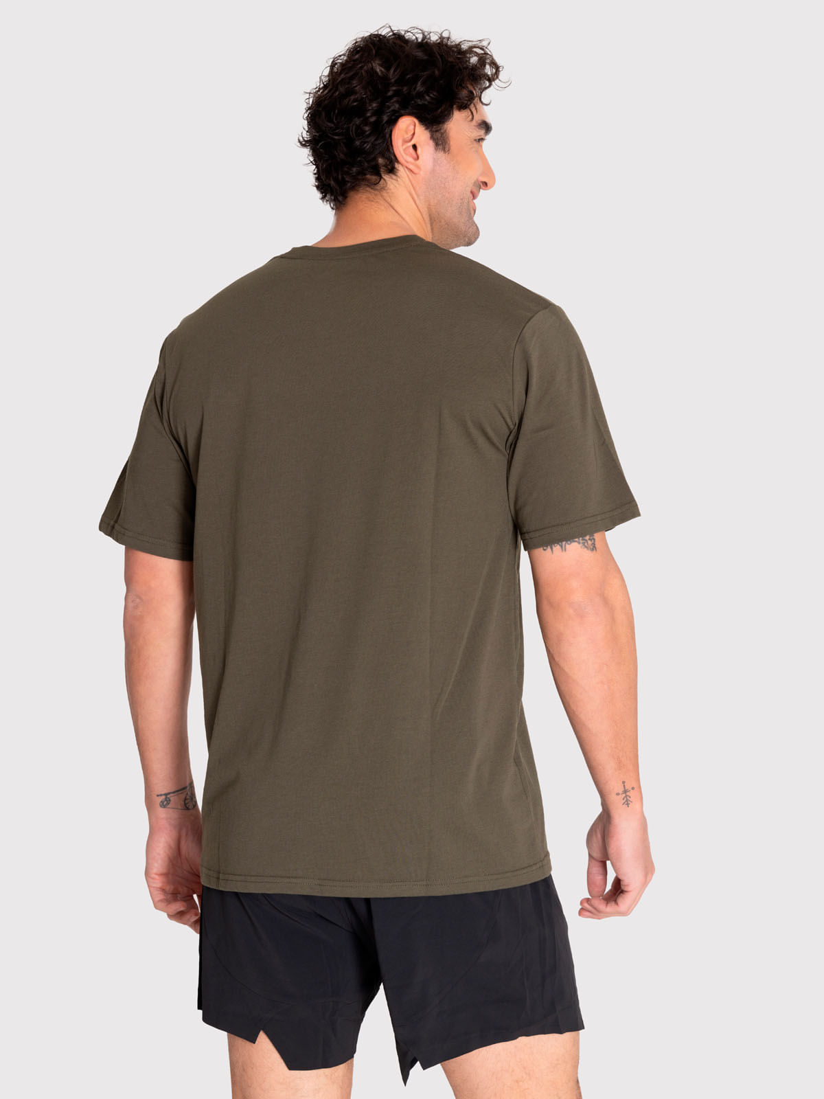 Polera Hombre Pocket T-Shirt Gris Verde Bsoul