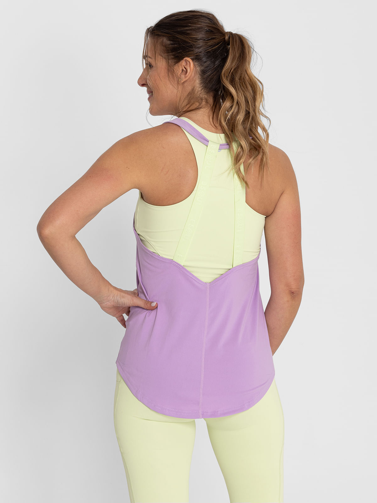 Polera SM Mujer Training Tank Lila Bsoul