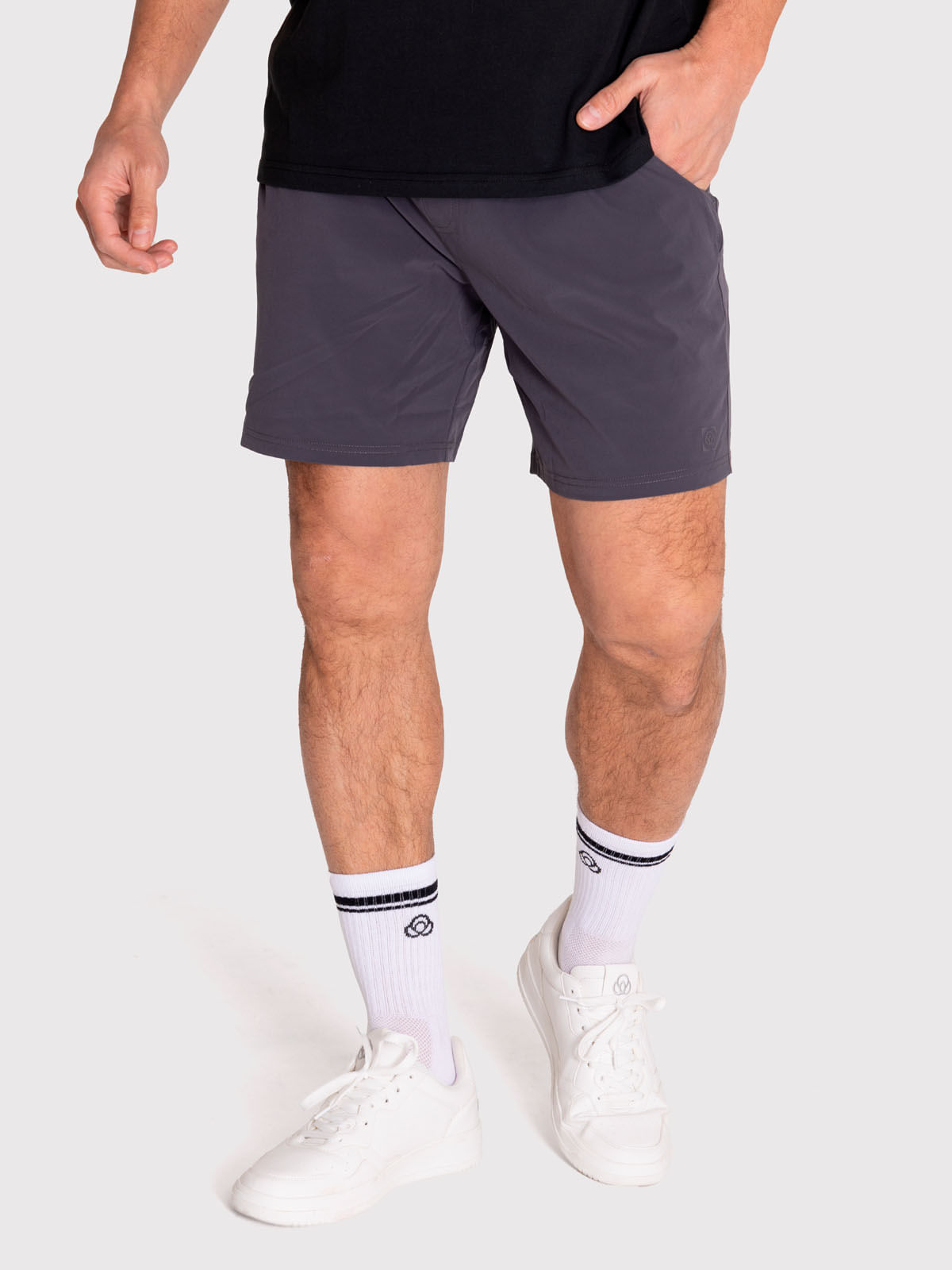 Short Hombre Training Gris Oscuro Bsoul