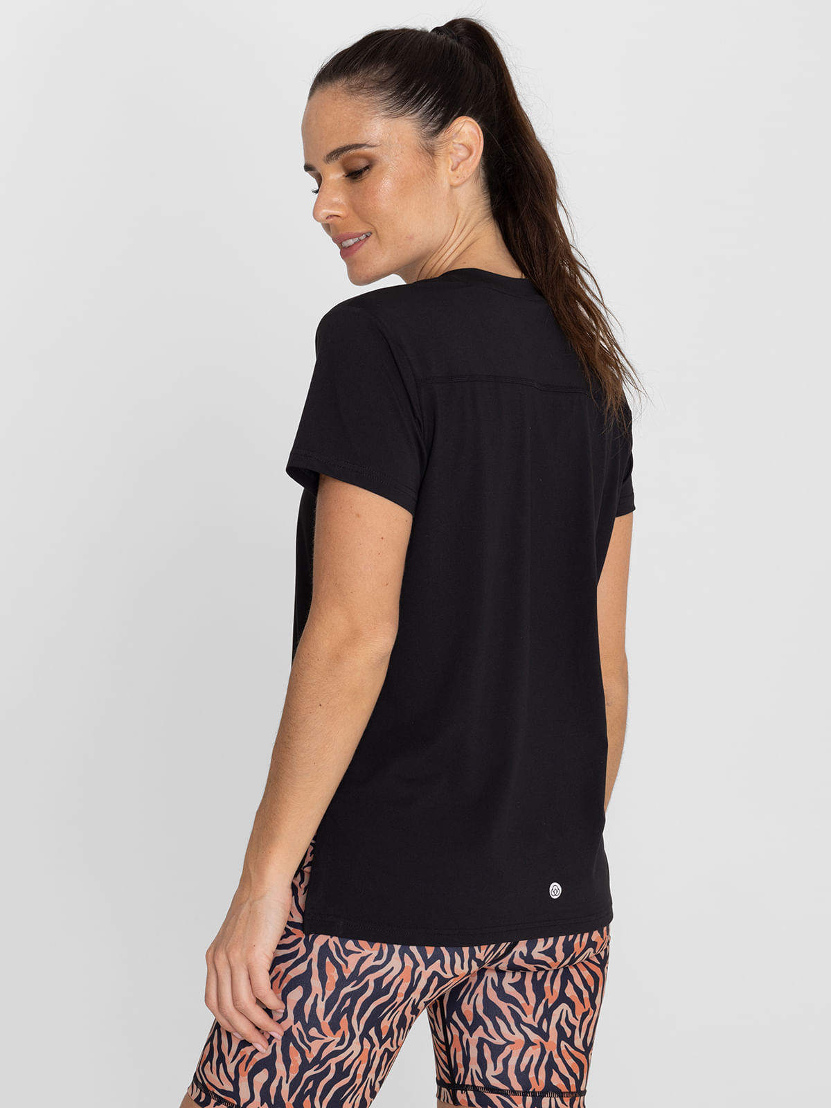 Polera Mujer V Neck Negro Bsoul