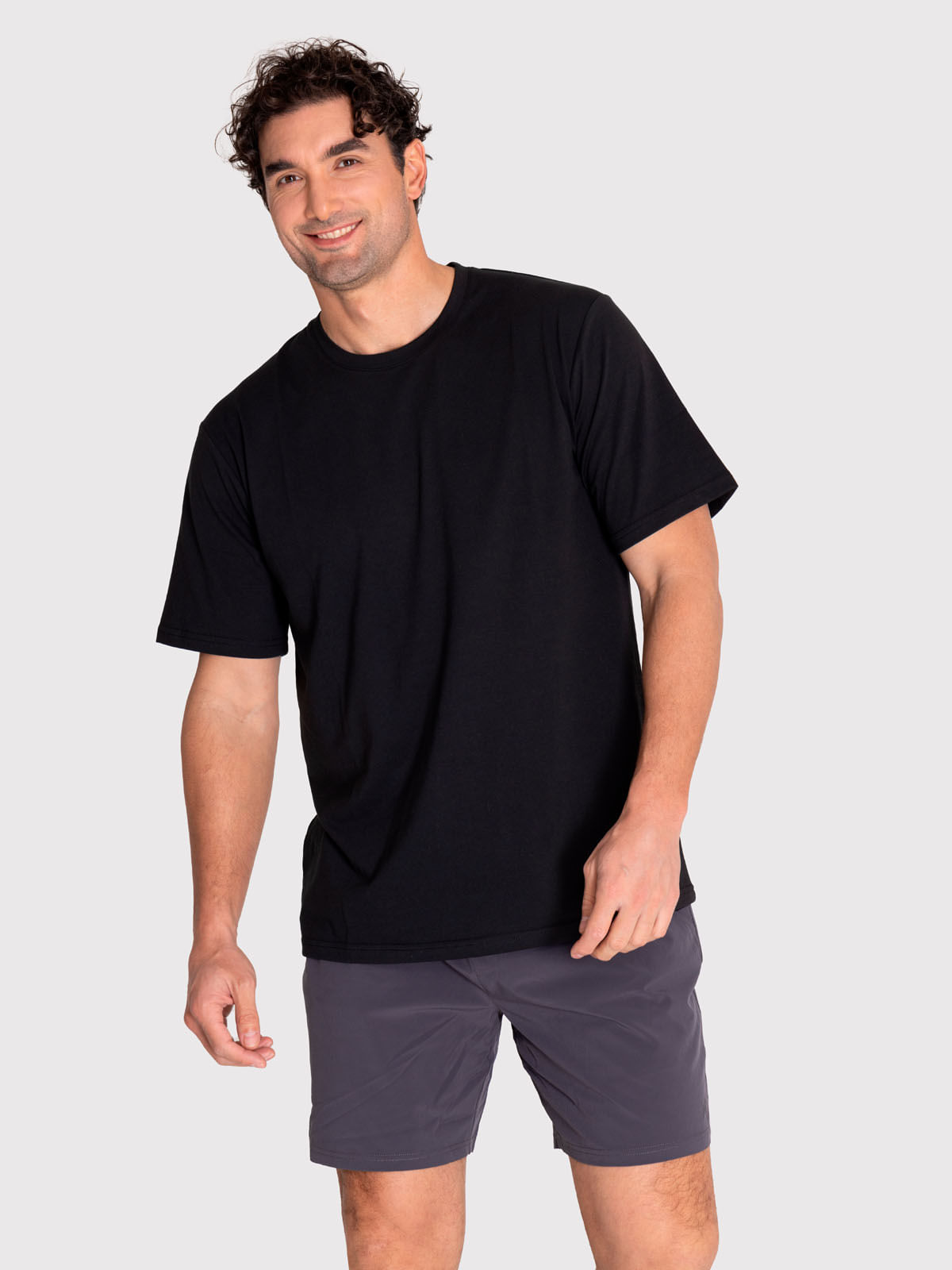 Polera Hombre Printed T-Shirt Negro Bsoul