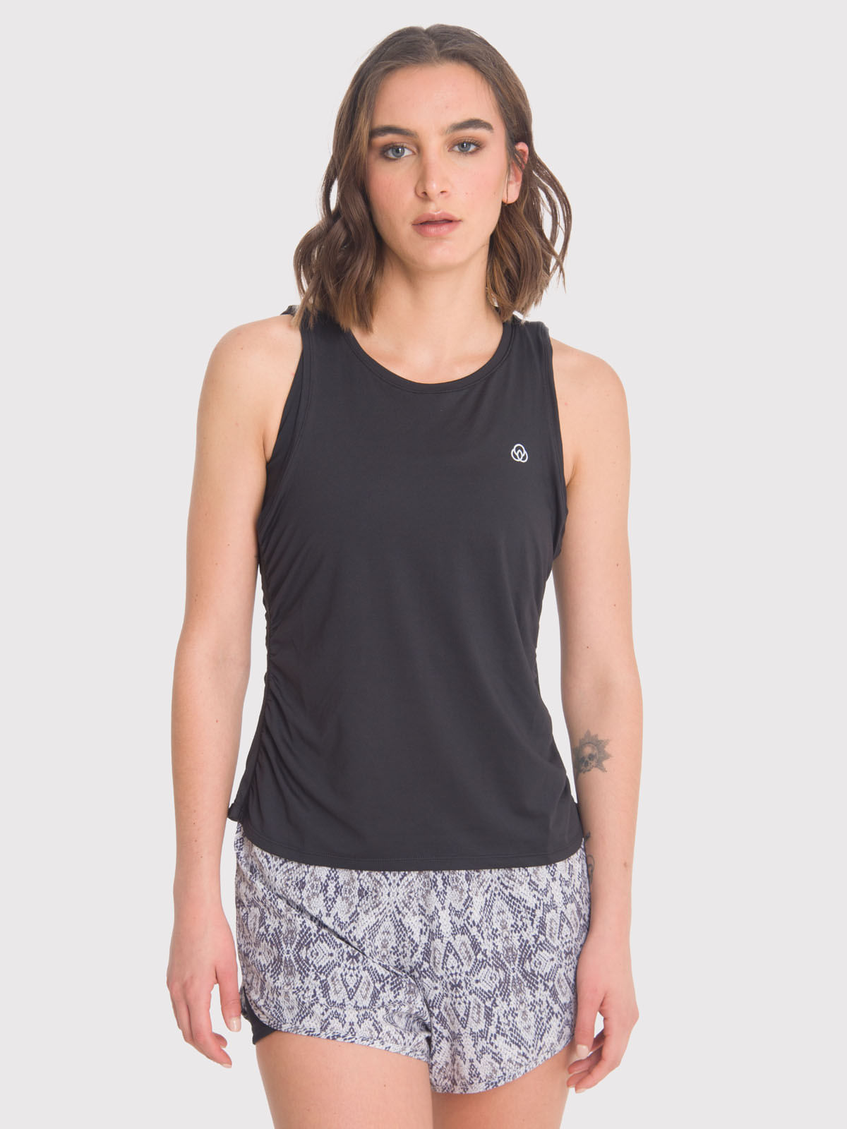 Polera Mujer Vest Top Negra Bsoul