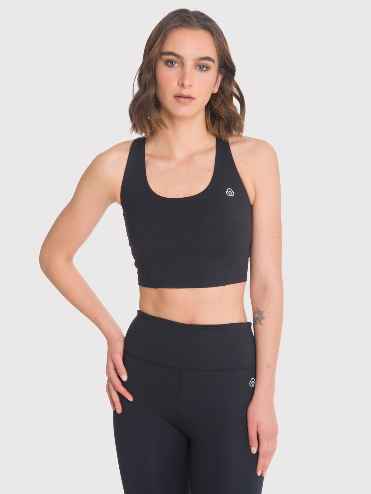 Peto Mujer Crop Top Demi Negro Bsoul