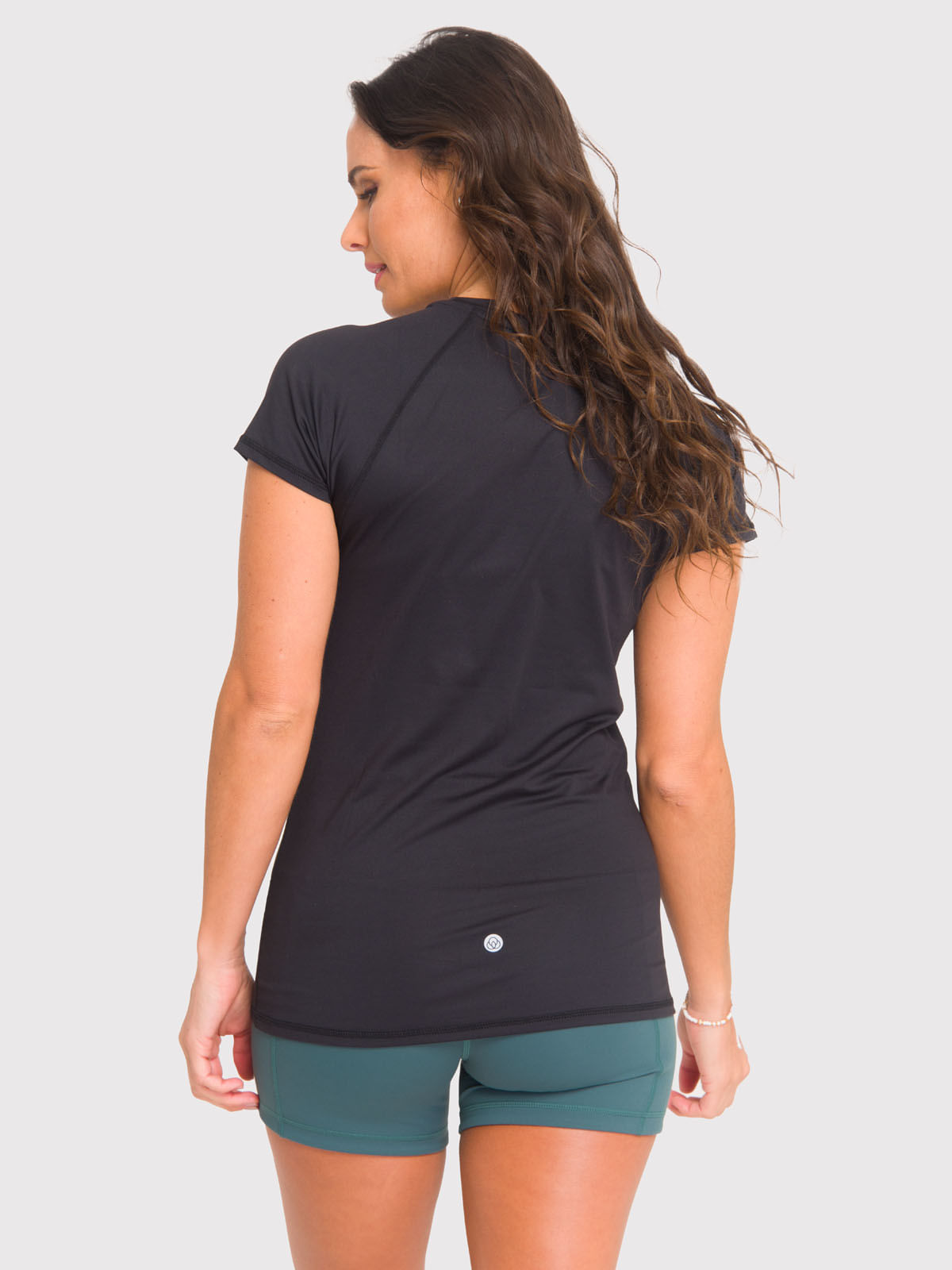 Polera MC Mujer T-Shirt Round Neck Negro Bsoul