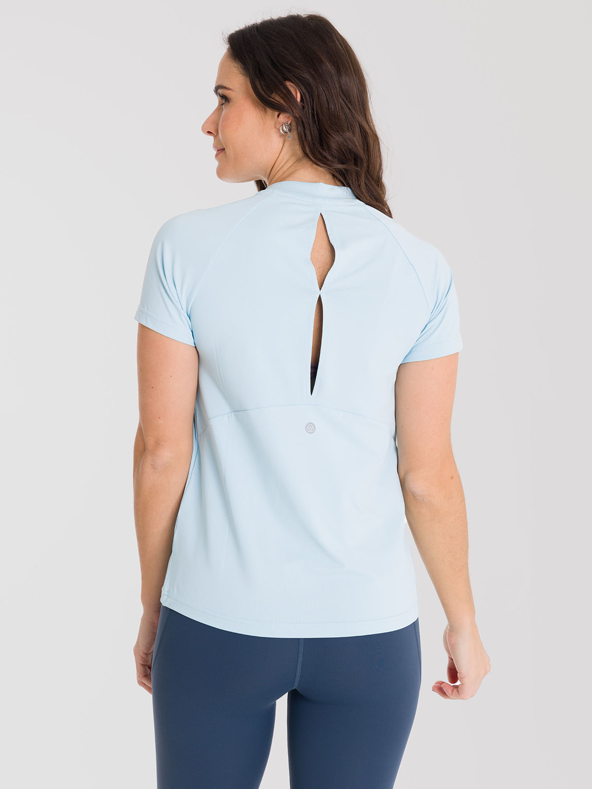 Polera Mujer Active T-Shirt Celeste Bsoul