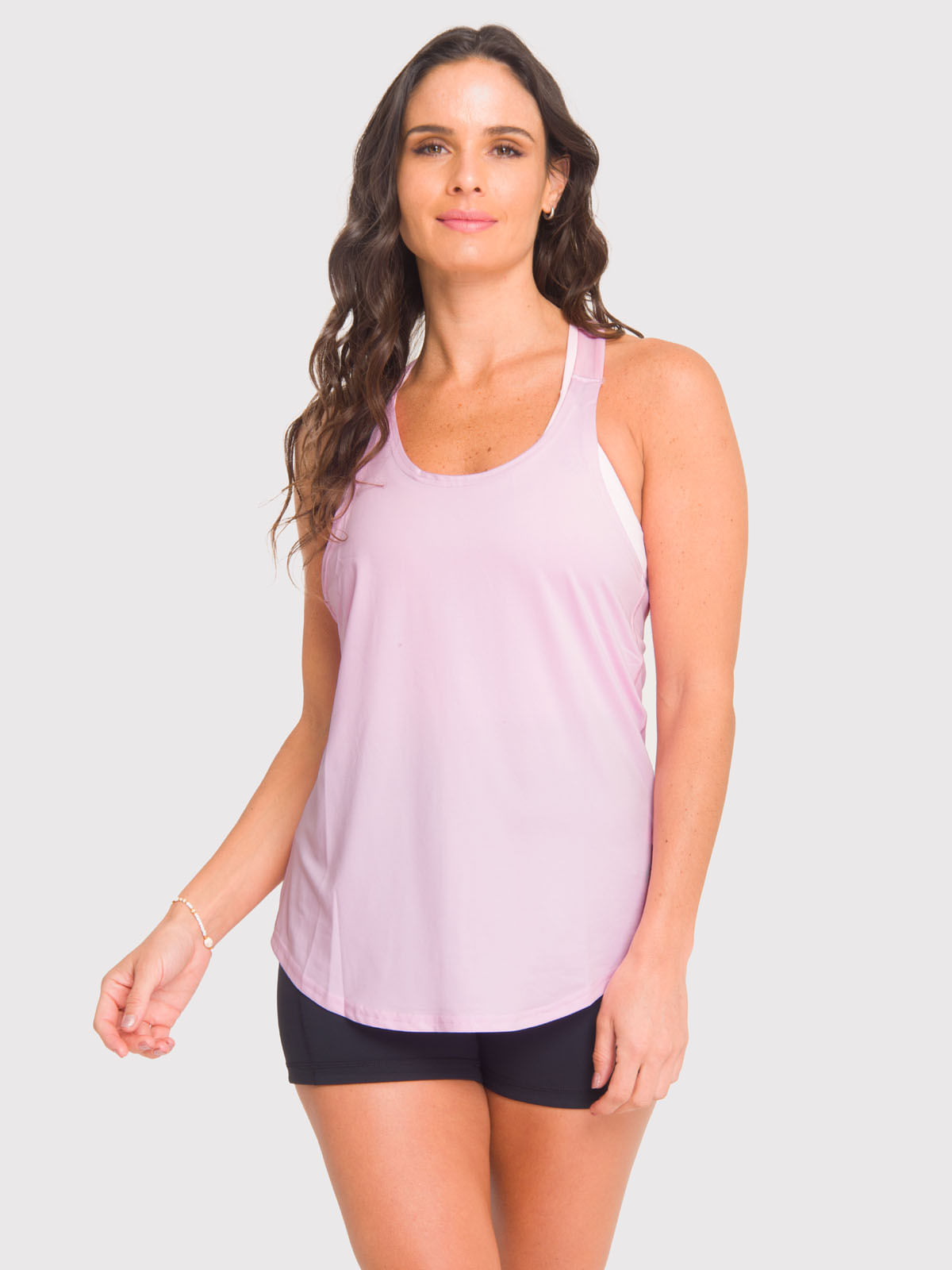 Polera SM Mujer Training Tank Lila Bsoul