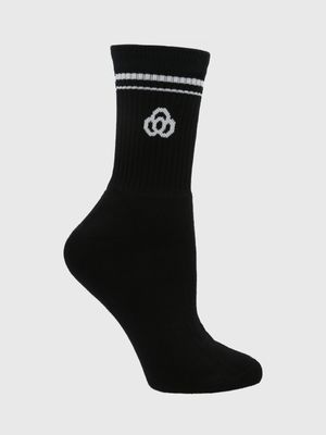 Calcetin Mujer 2 Pack Half Crew Negro BSoul