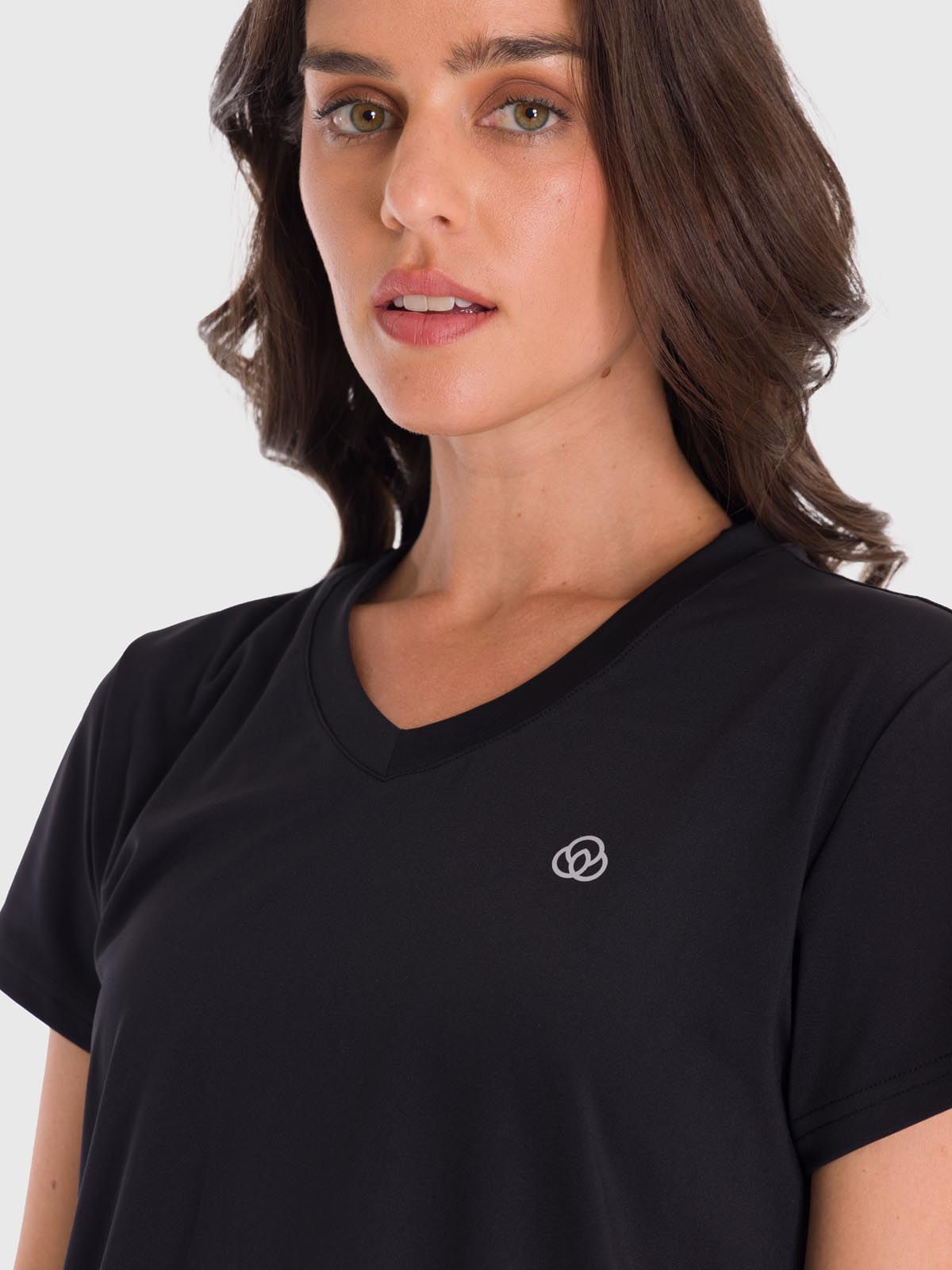 Polera Mujer V Neck Negro Bsoul