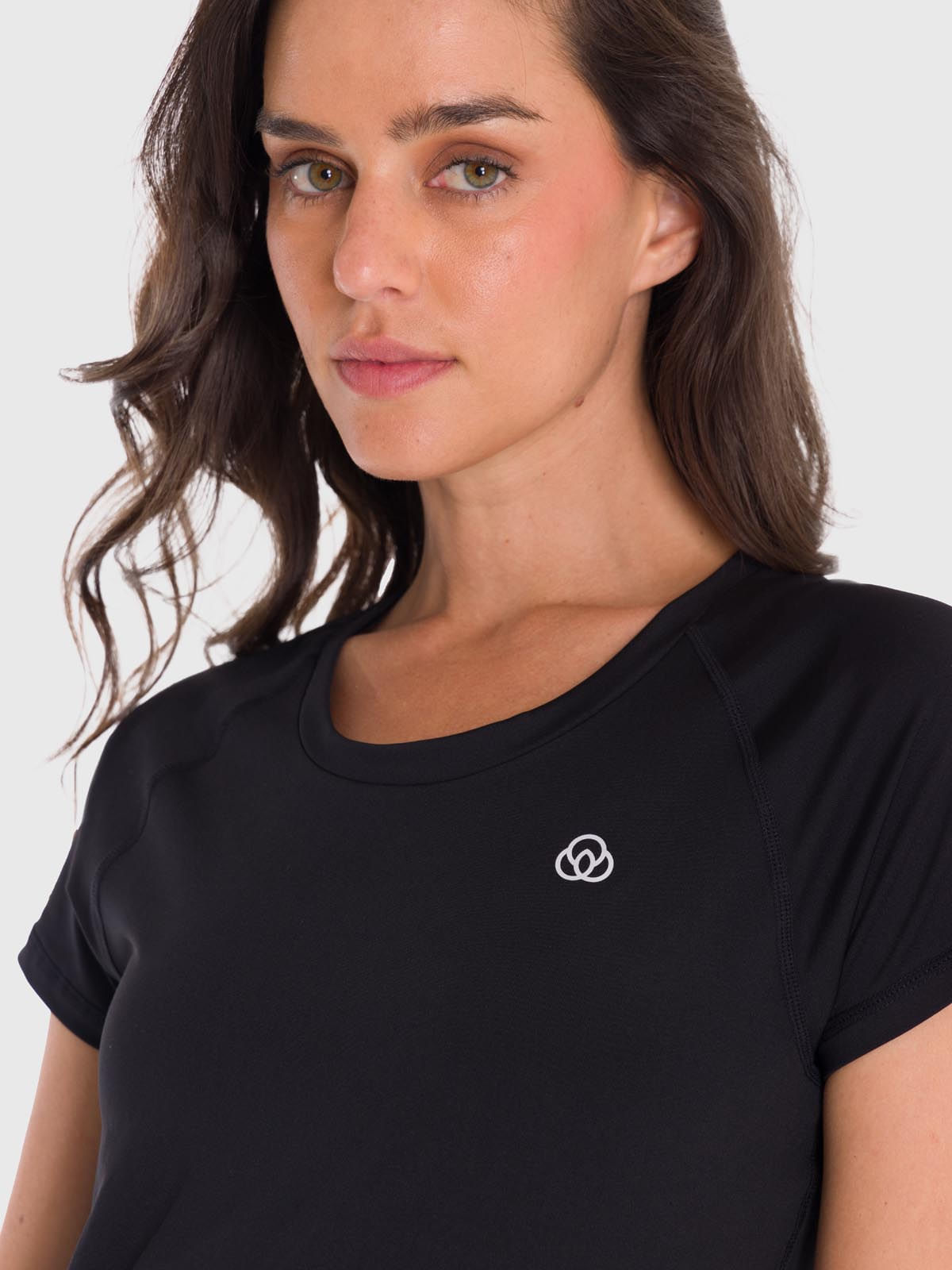 Polera MC Mujer T-Shirt Round Neck Negro Bsoul