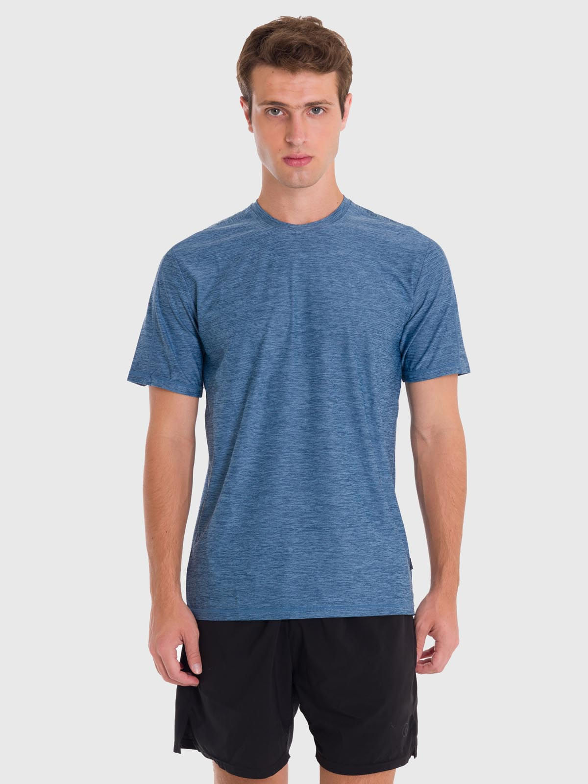 Polera Hombre Training T-Shirt Azul Bsoul