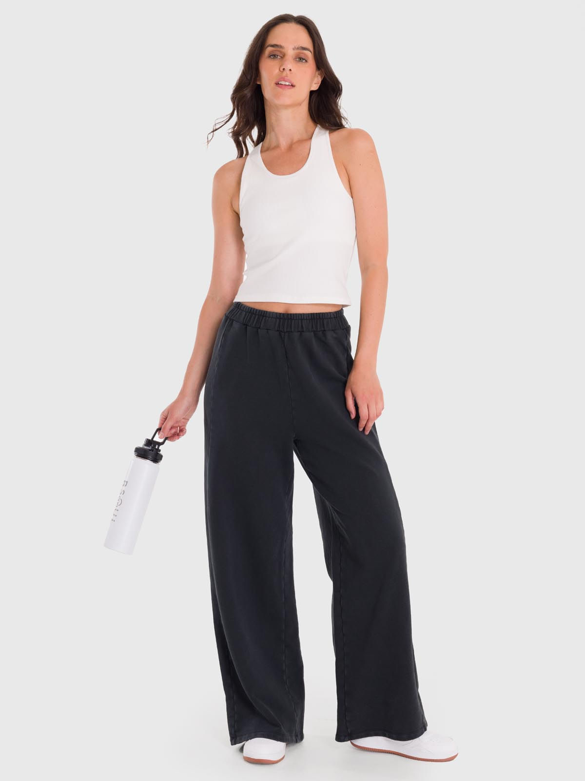 Pantalón Mujer Palazzo II Gris Bsoul