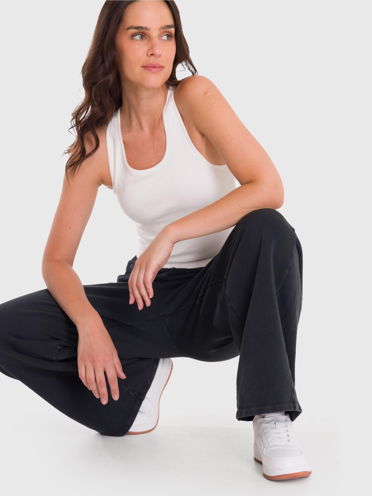 Pantalón Mujer Palazzo II Gris Bsoul