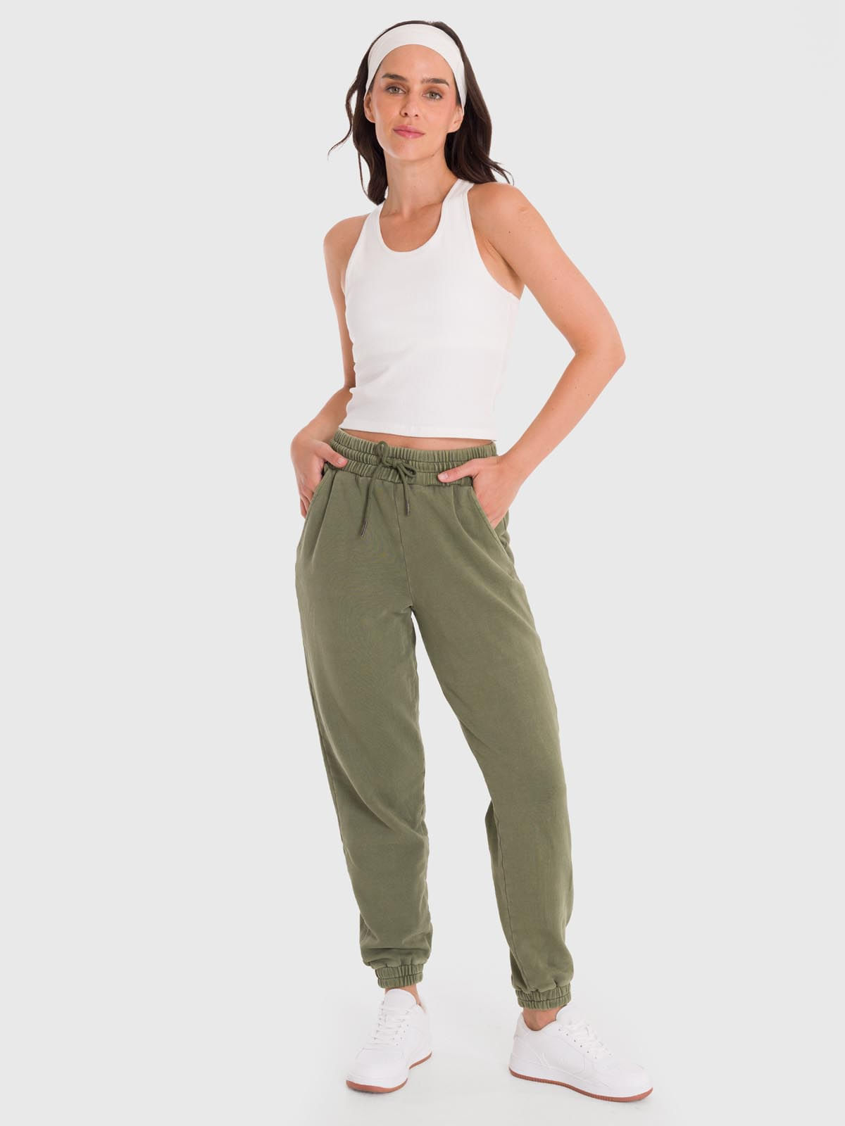 Pantalón Mujer Jogger Mich Verde Bsoul