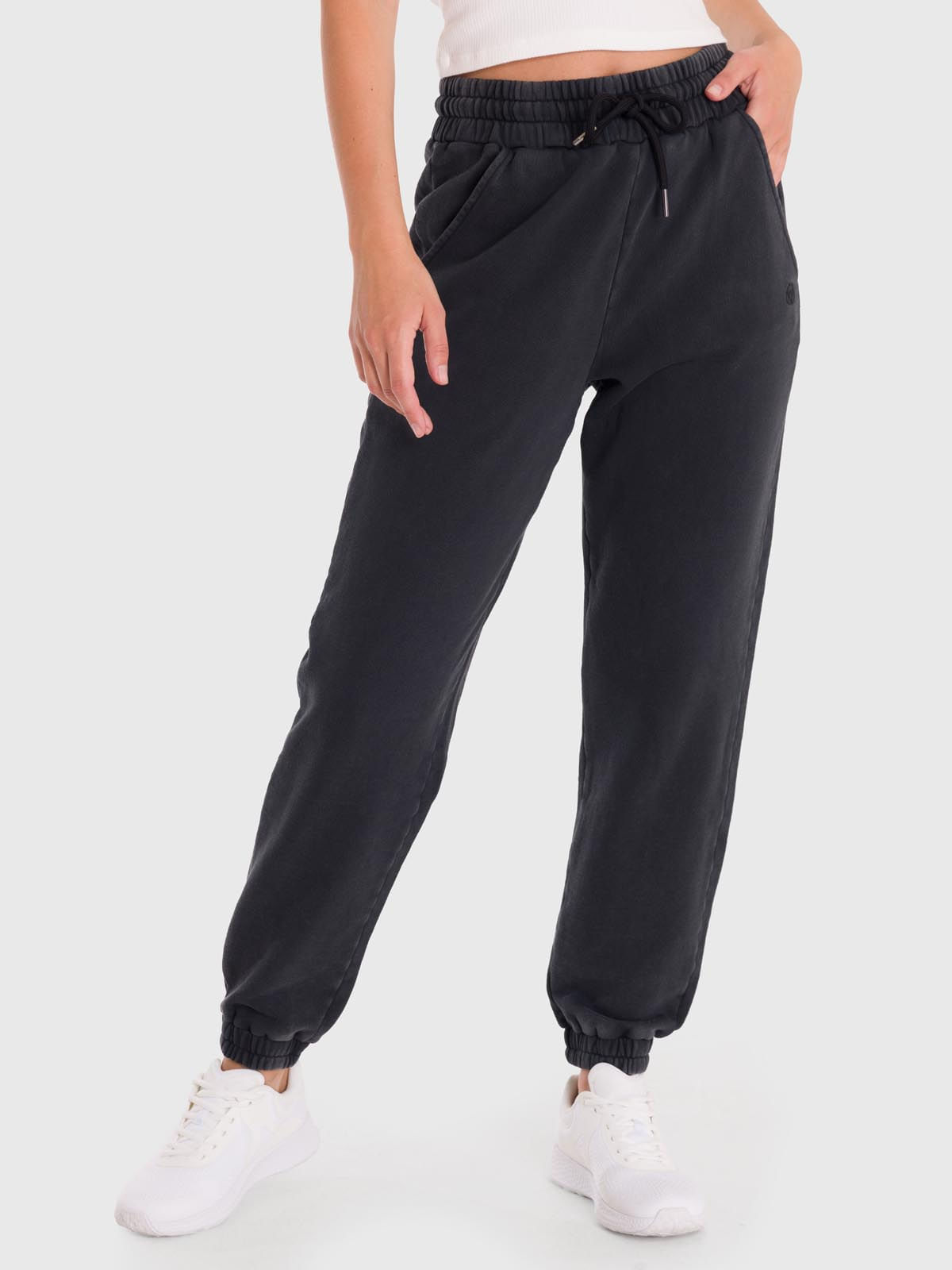 Pantalón Mujer Jogger Mich Negro Bsoul