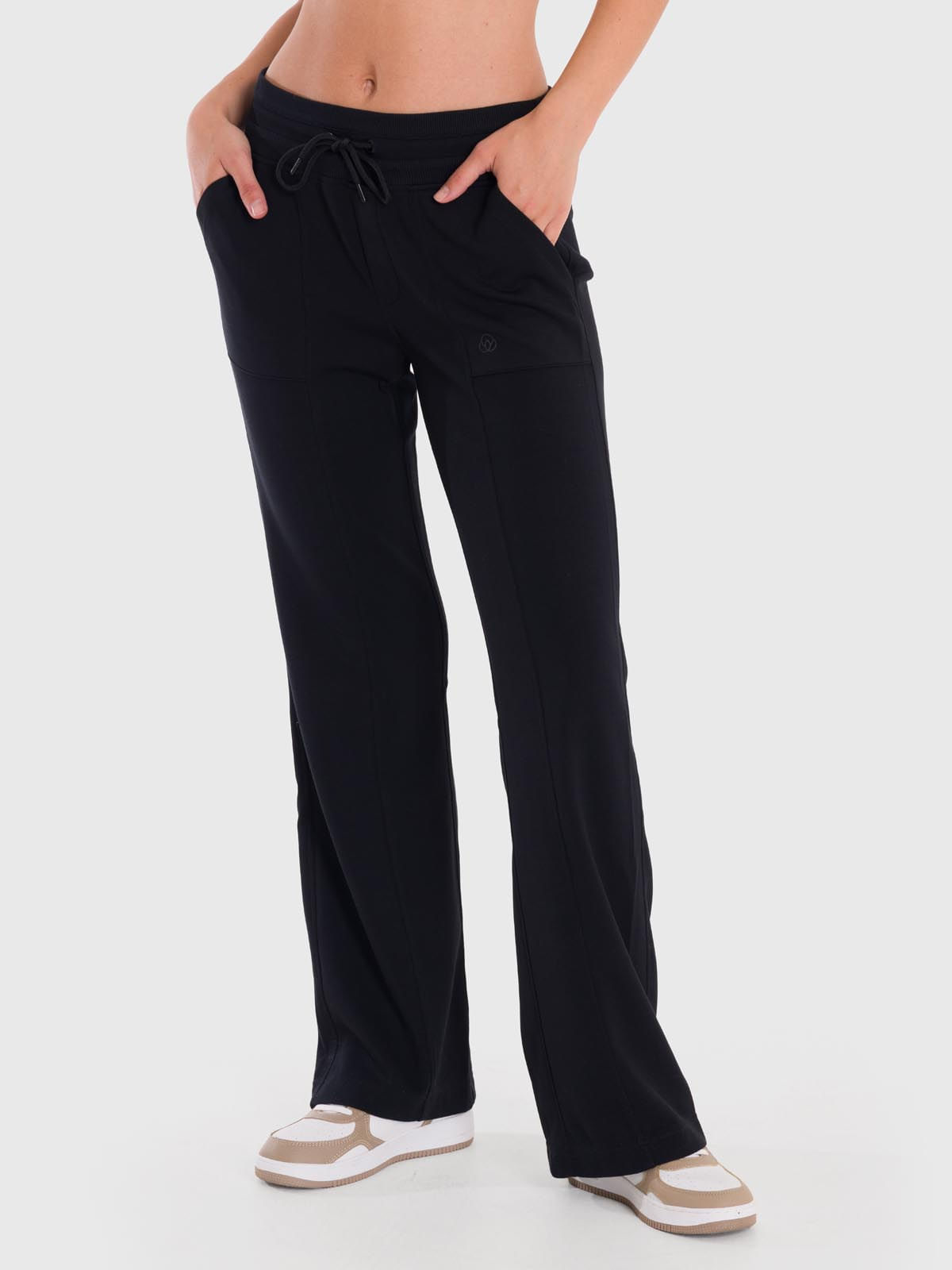 Pantalón Buzo Mujer Modal Pant Negro Bsoul