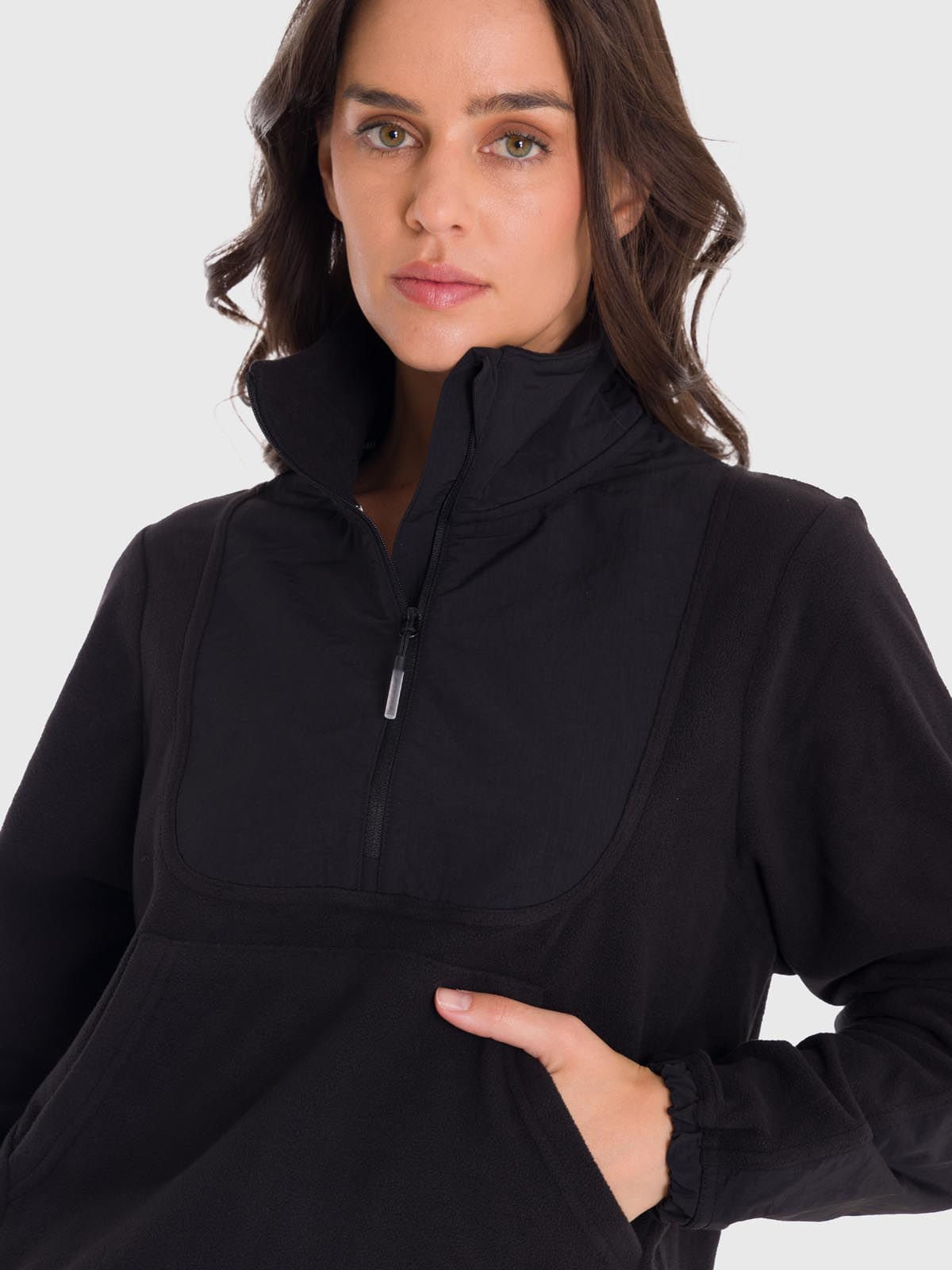 Polar Mujer Mid Zip Negro Bsoul