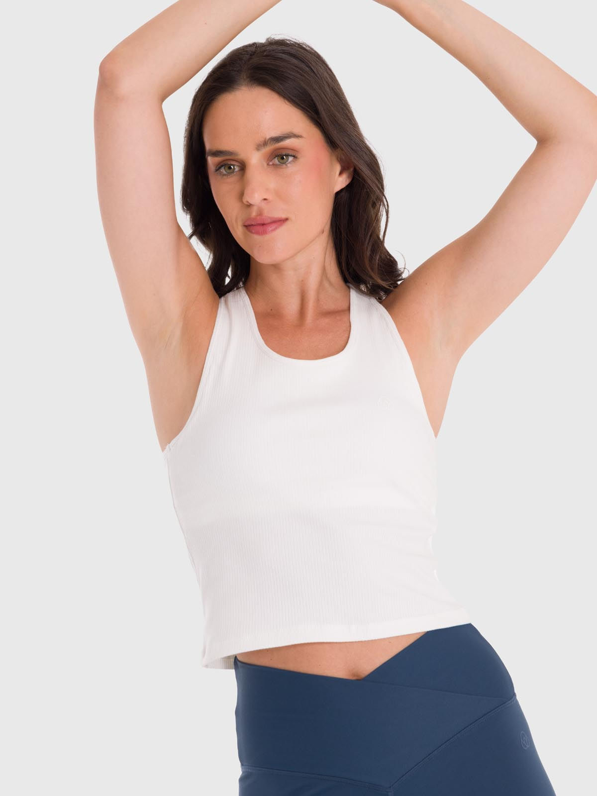 Polera Mujer Crop T-Shirt Blanca Bsoul