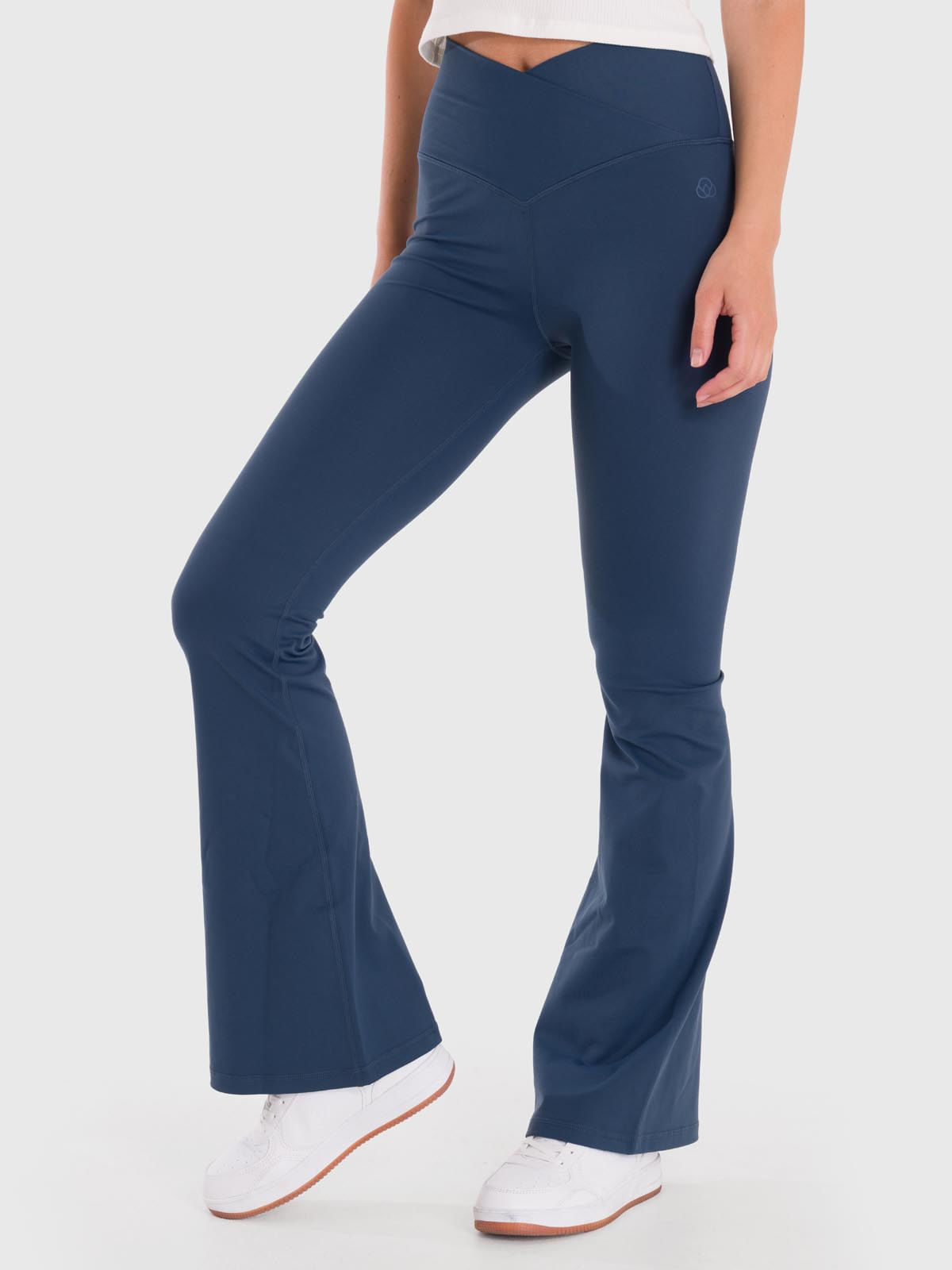 Calza Mujer HR Flared Legging Azul Bsoul