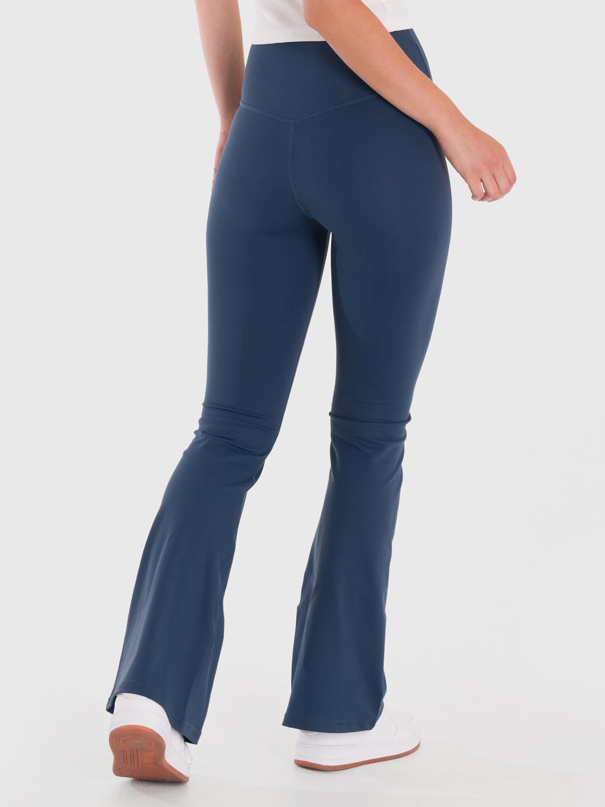 Calza Mujer HR Flared Legging Azul Bsoul