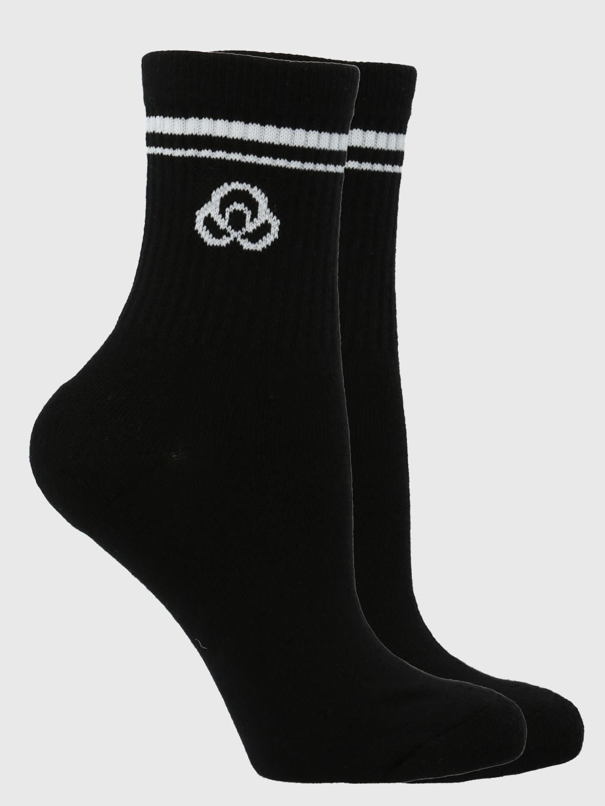 Calcetin Mujer 2 Pack Quarter Negro Bsoul