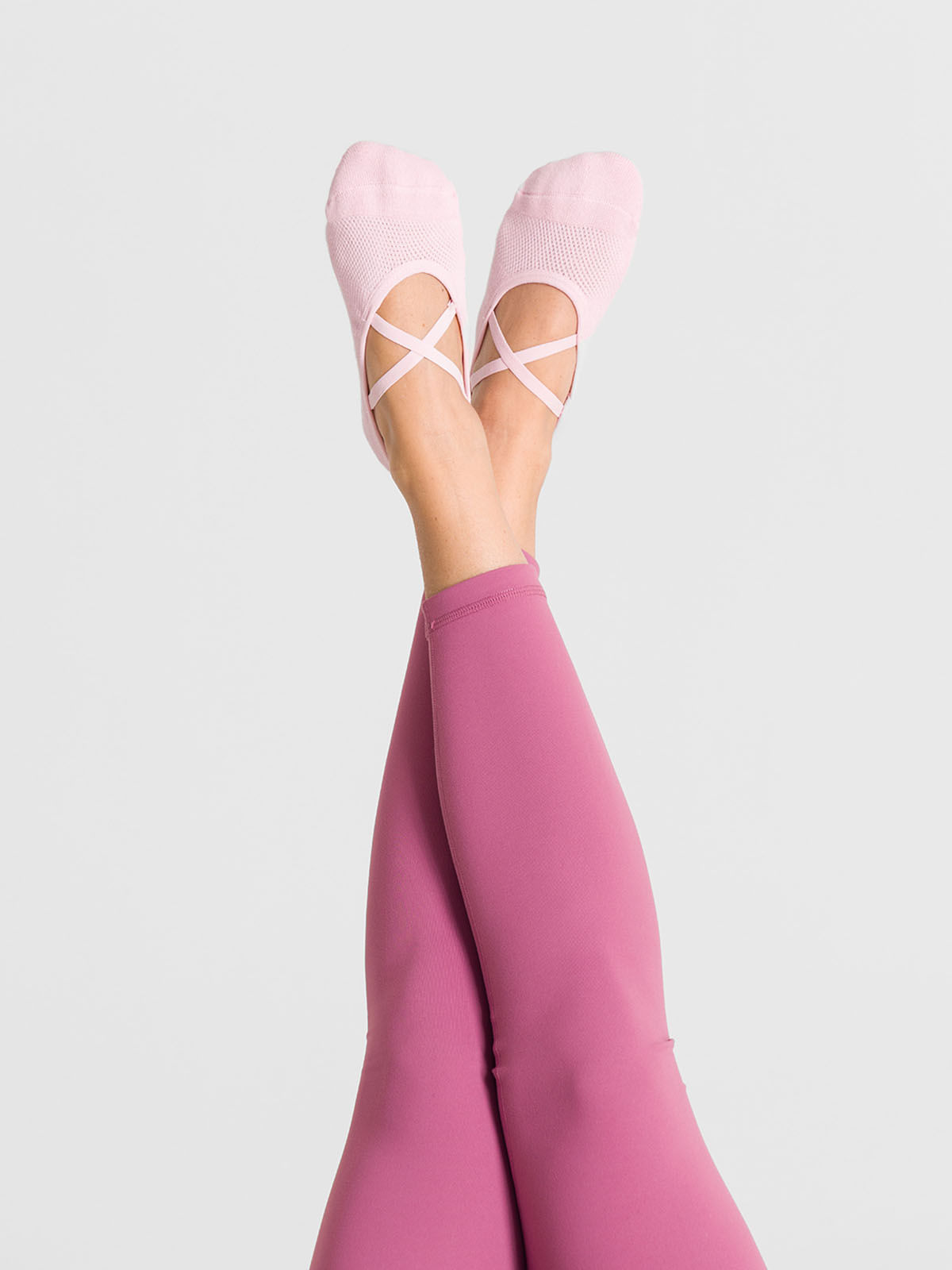 Calcetin Mujer Strappy Grip Rosado Bsoul