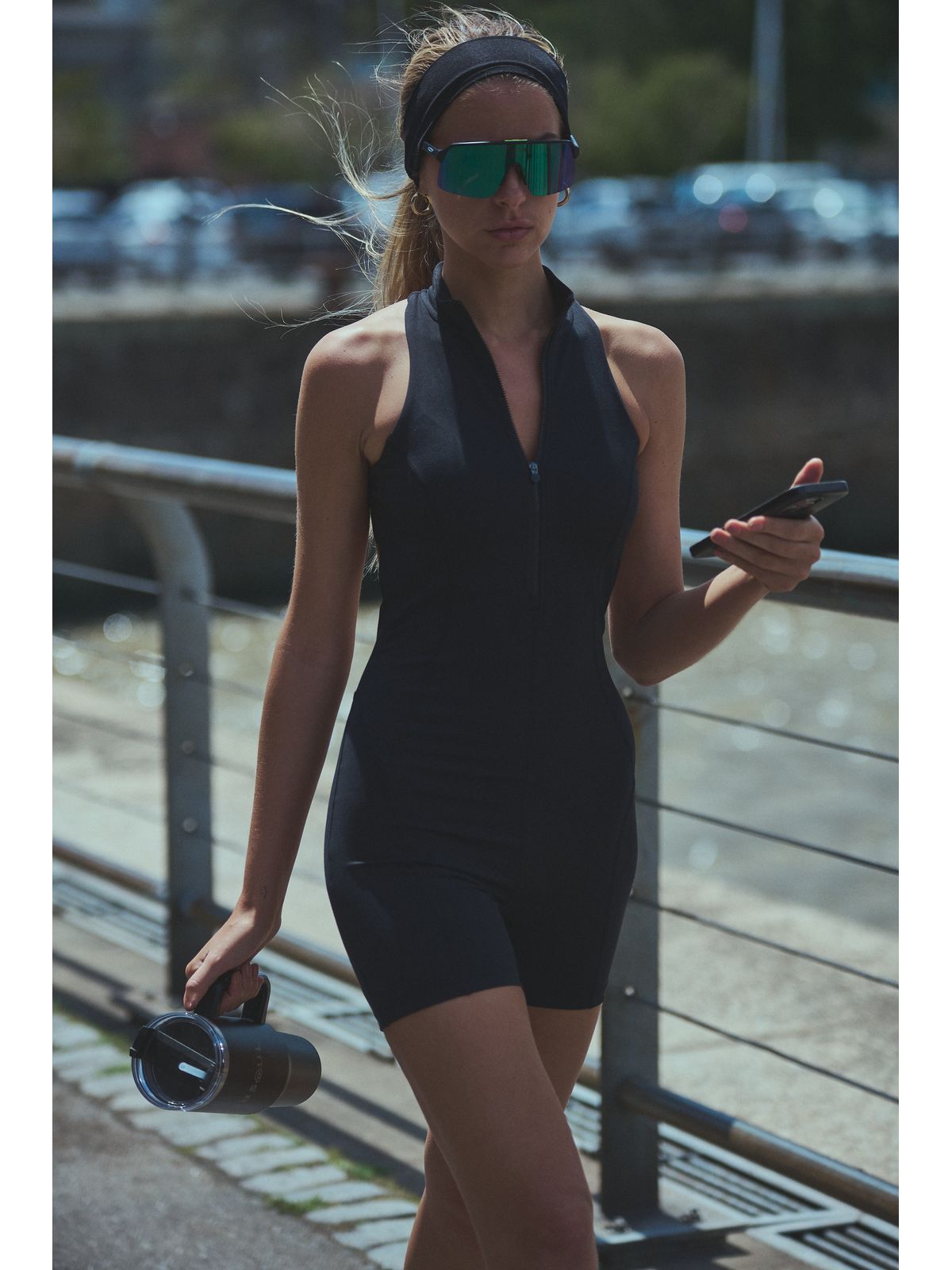 Enterito Corto Mujer Jumpsuit Negro BSoul