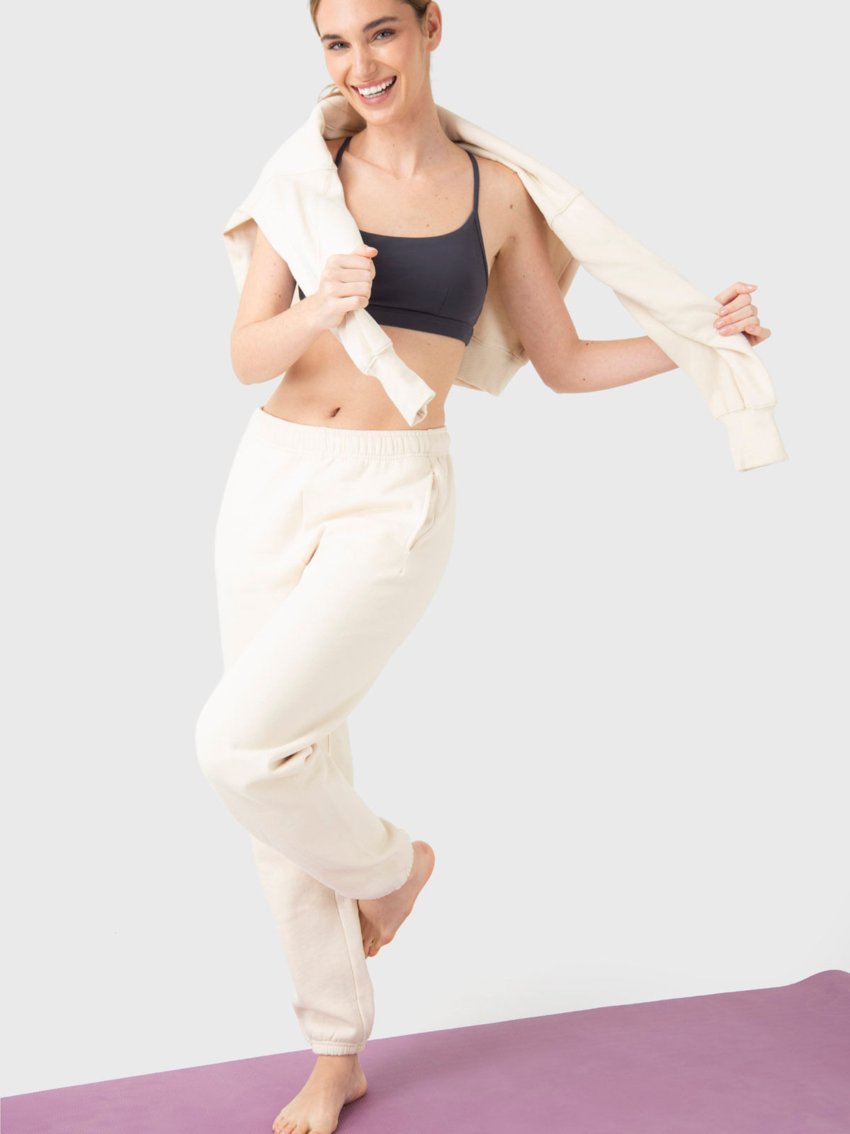 Pantalón Mujer Gloria Beige Bsoul