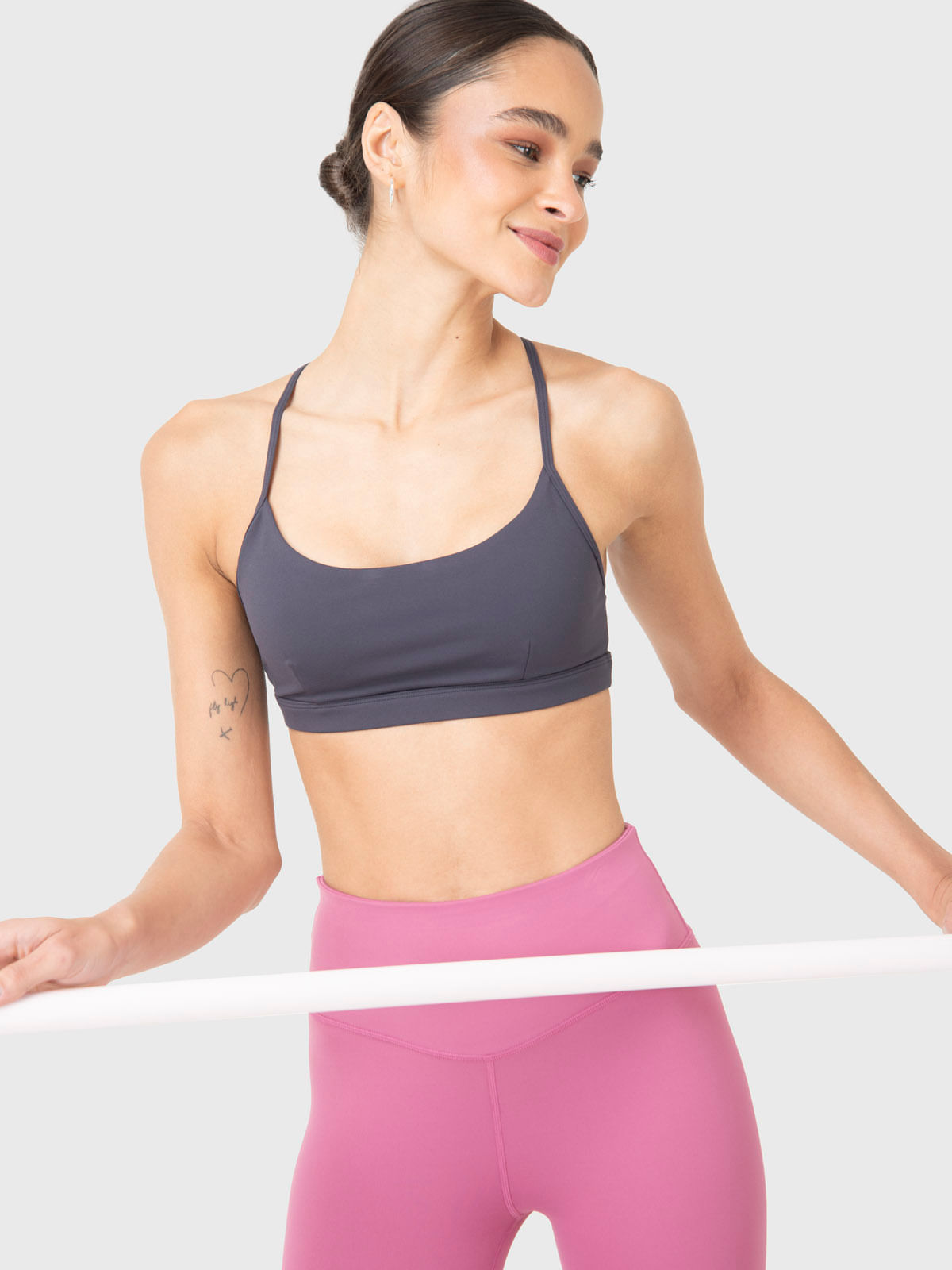 Peto Mujer Flo Gris Bsoul