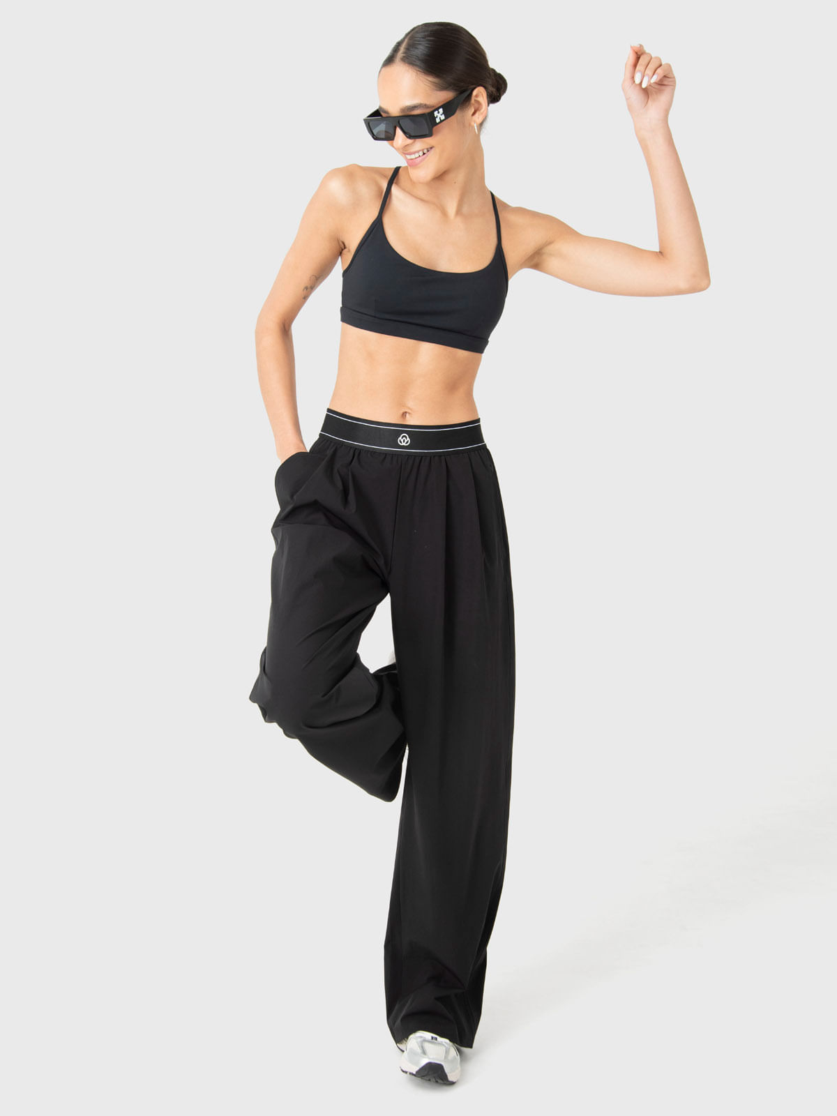Peto Mujer Flo Negro Bsoul