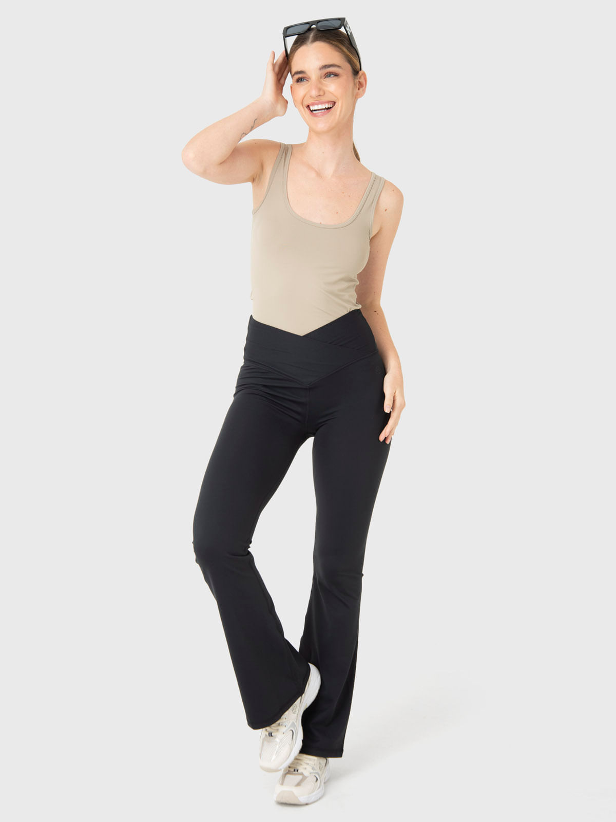 Polera Mujer Tank Seamless Beige Bsoul
