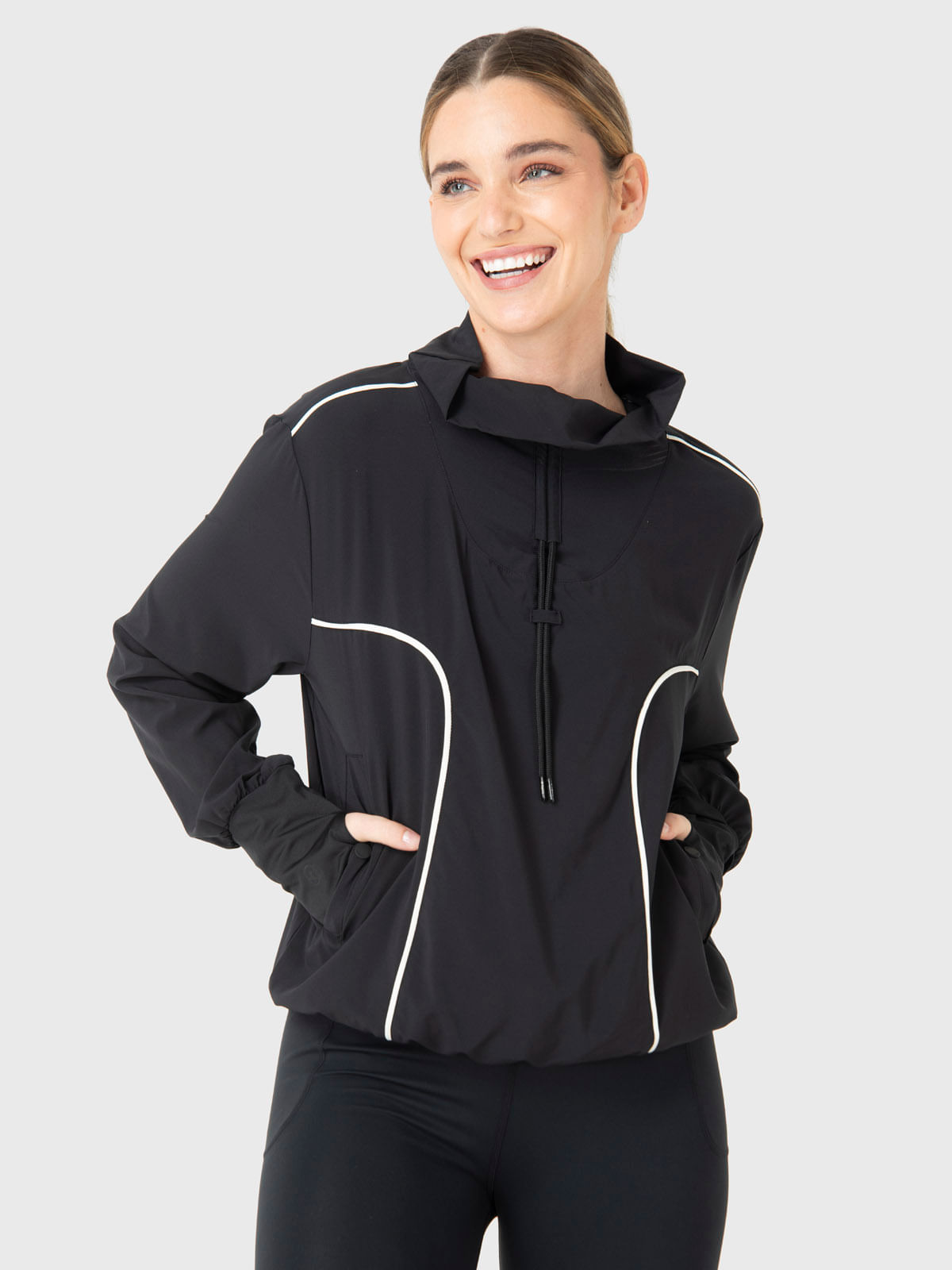 Cortaviento Mujer Wind Jacket Negro Bsoul
